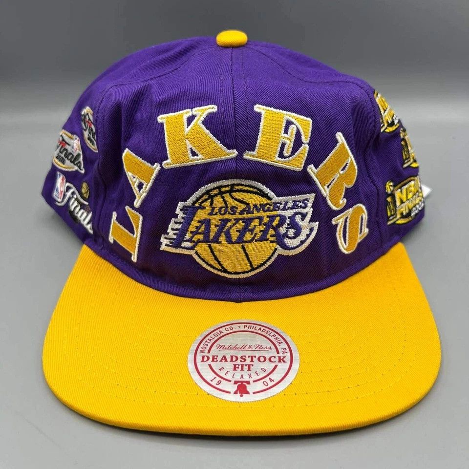 Mitchell & Ness Los Angeles LA Lakers Hat Men Mitchell & Ness Snap Back Cap Size ONE SIZE - 2 Thumbnail