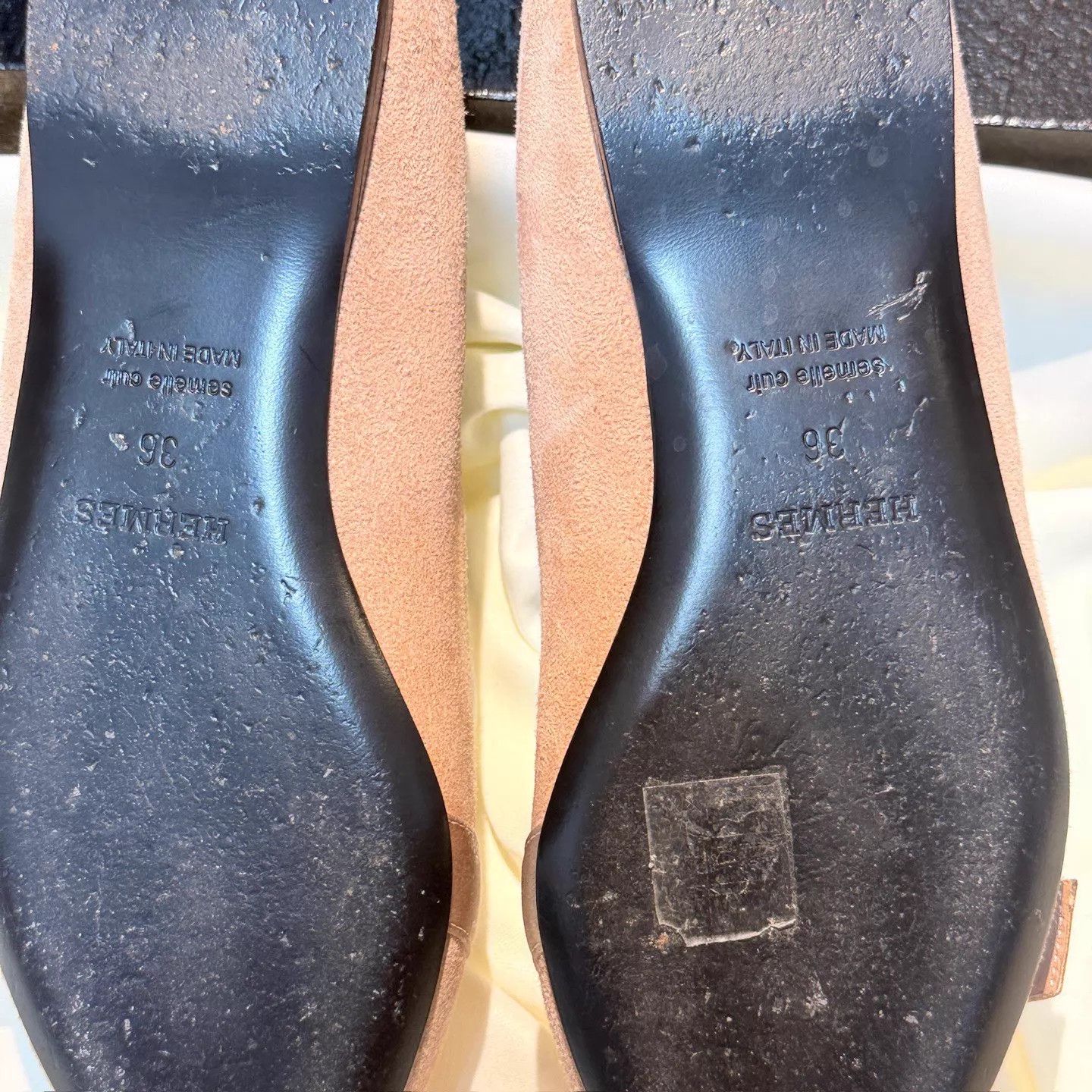Hermes Hermes Nude Pink Gold Buckle Strap Pump 36 95New Size US 5.5 / IT 35.5 - 7 Thumbnail