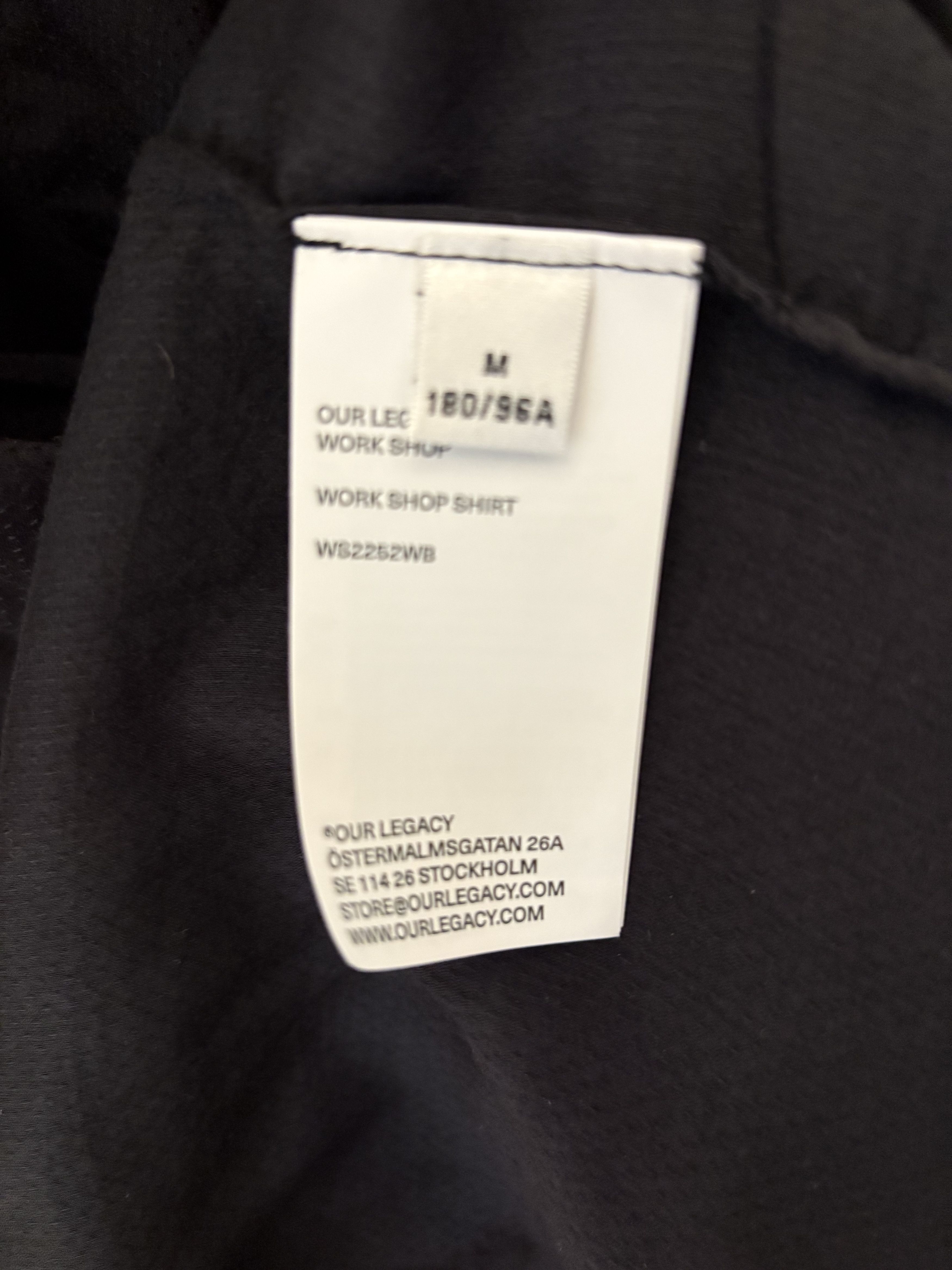 Our Legacy × Stussy Black sheer cotton shirt Size US M / EU 48-50 / 2 - 5 Thumbnail