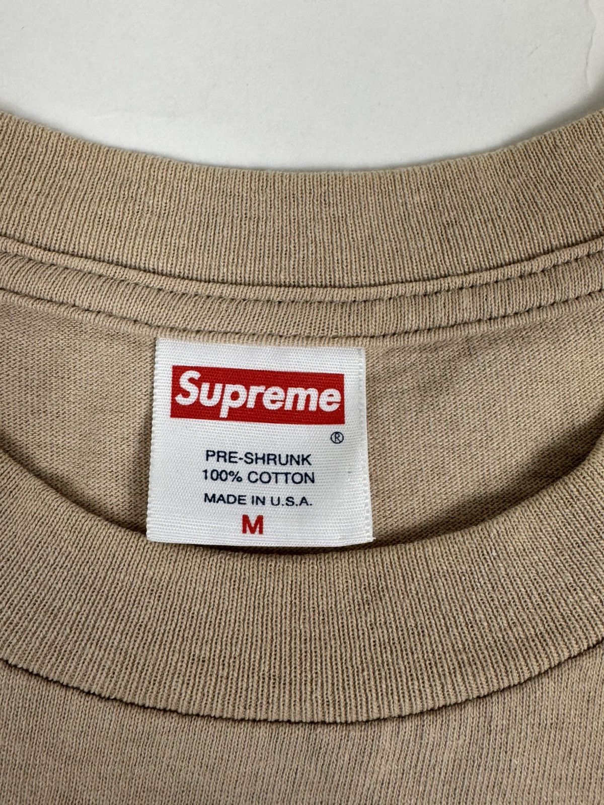 Supreme Supreme Tan Tonal Box Logo Tee 2003 Size US M / EU 48-50 / 2 - 4 Thumbnail