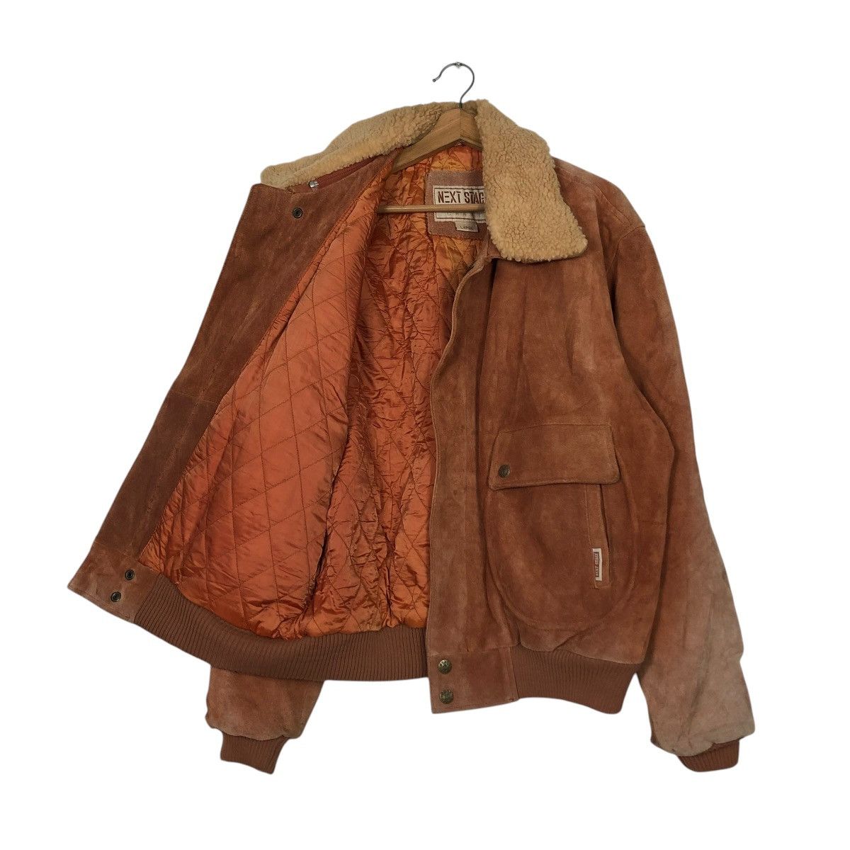 Japanese Brand 🔥VINTAGE LEATHER JACKET SUN FADED NEXT STAGE ISSEY MIYAKE Size US L / EU 52-54 / 3 - 14 Thumbnail