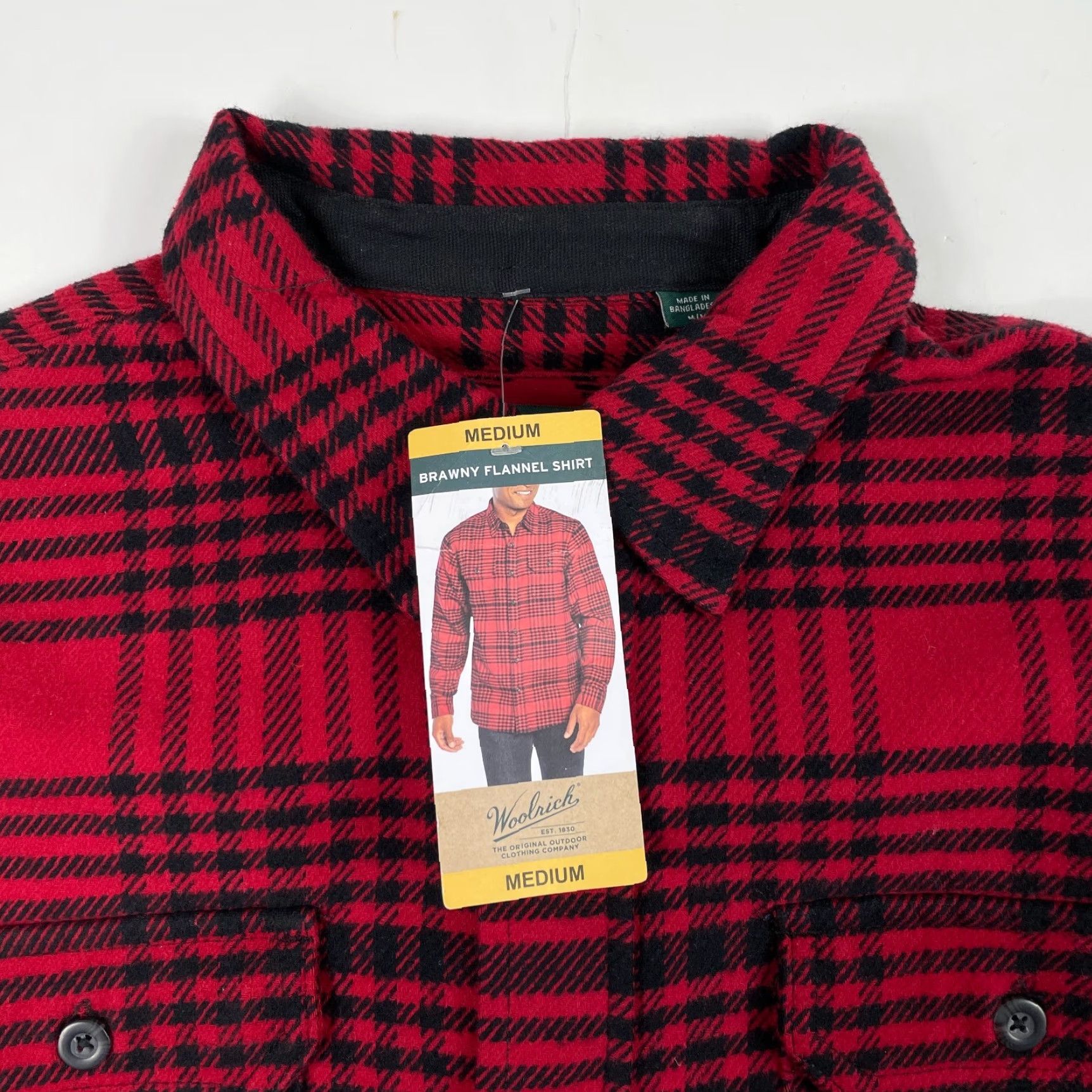 Vintage VINTAGE Woolrich Shirt Mens Medium Red Brawny Flannel Button Up Hiking Camping Outdoors Size US M / EU 48-50 / 2 - 7 Thumbnail