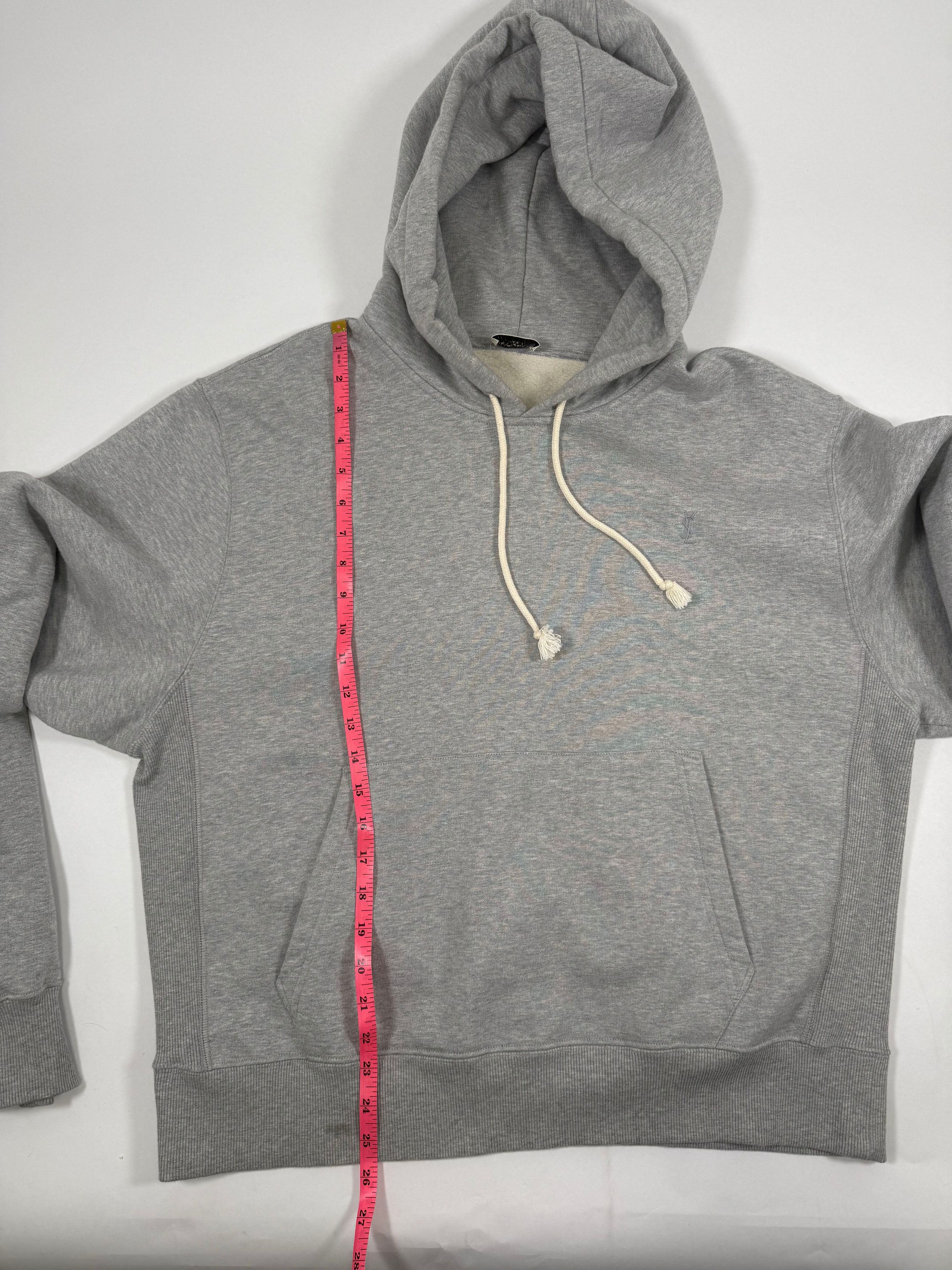 Yves Saint Laurent Grey Monogram Hoodie Sweatshirt Size US XXL / EU 58 / 5 - 8 Thumbnail