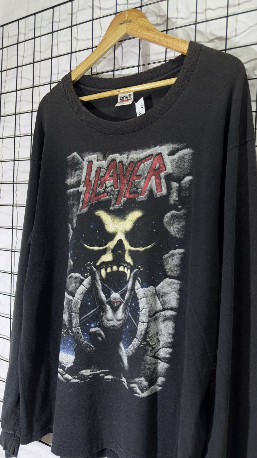 Band Tees Vintage 1995 slayer live intrusion band tee shirt Size US XL / EU 56 / 4 - 7 Thumbnail