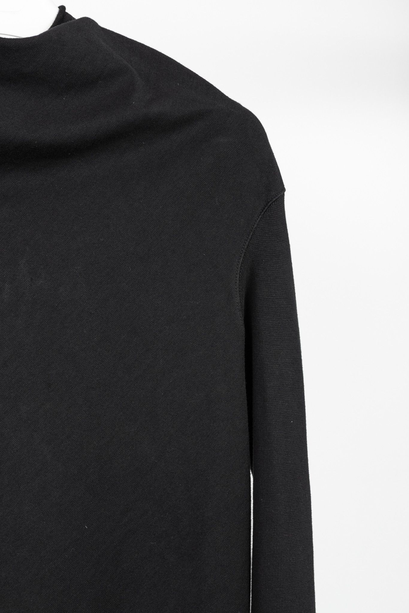 Rick Owens Drkshdw Rick Owens DRKSHDW AW/14 Black Cotton Long-Sleeve Midi Dress Size M / US 6-8 / IT 42-44 - 4 Thumbnail