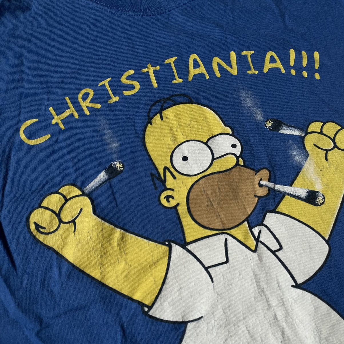 Vintage Vintage Y2K Homer Simpson Graphic Tee Streetwear Sun Faded S Size US S / EU 44-46 / 1 - 4 Thumbnail
