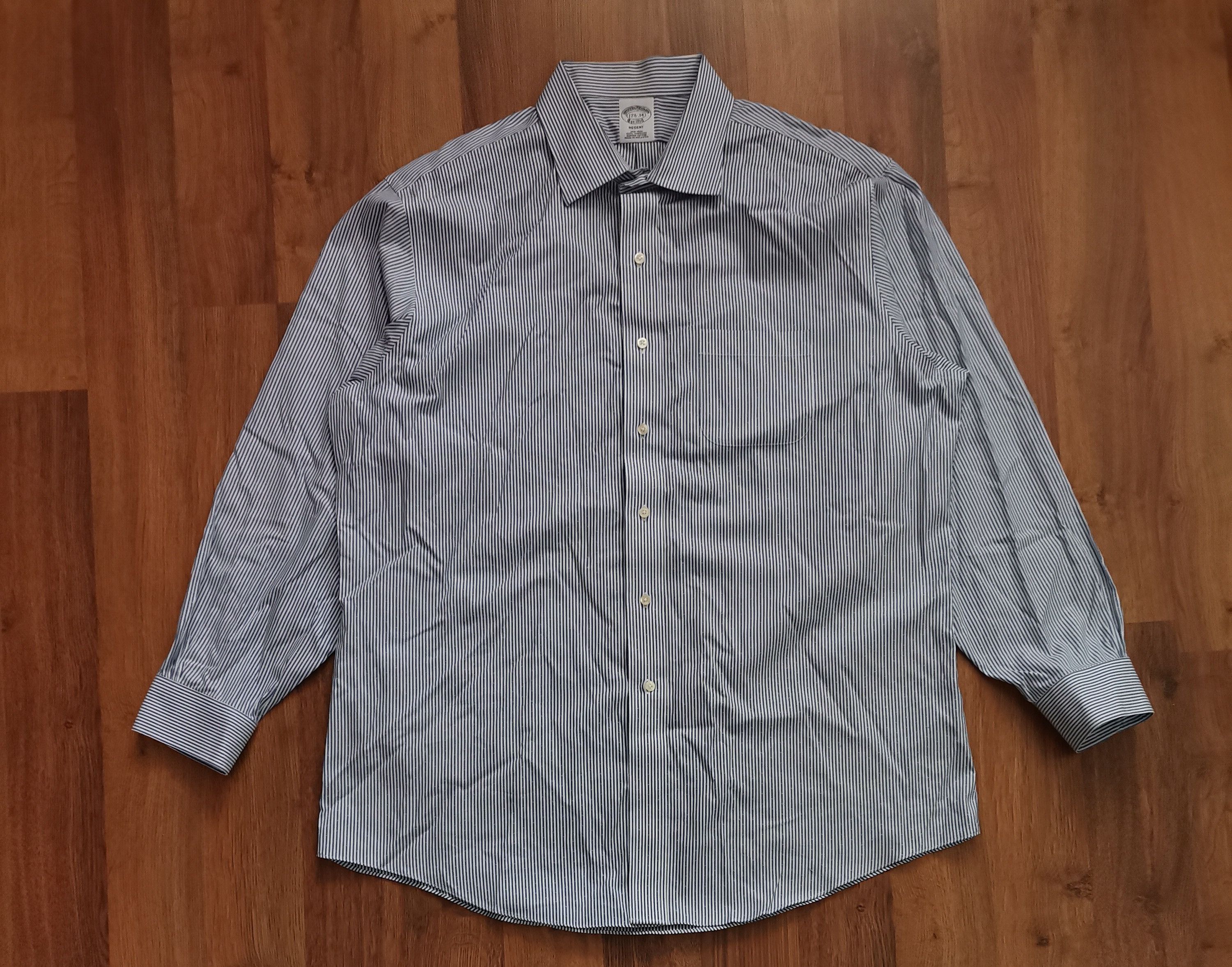 Brooks Brothers Brooks Brothers Striped Shirt Size US XL / EU 56 / 4 - 1 Thumbnail