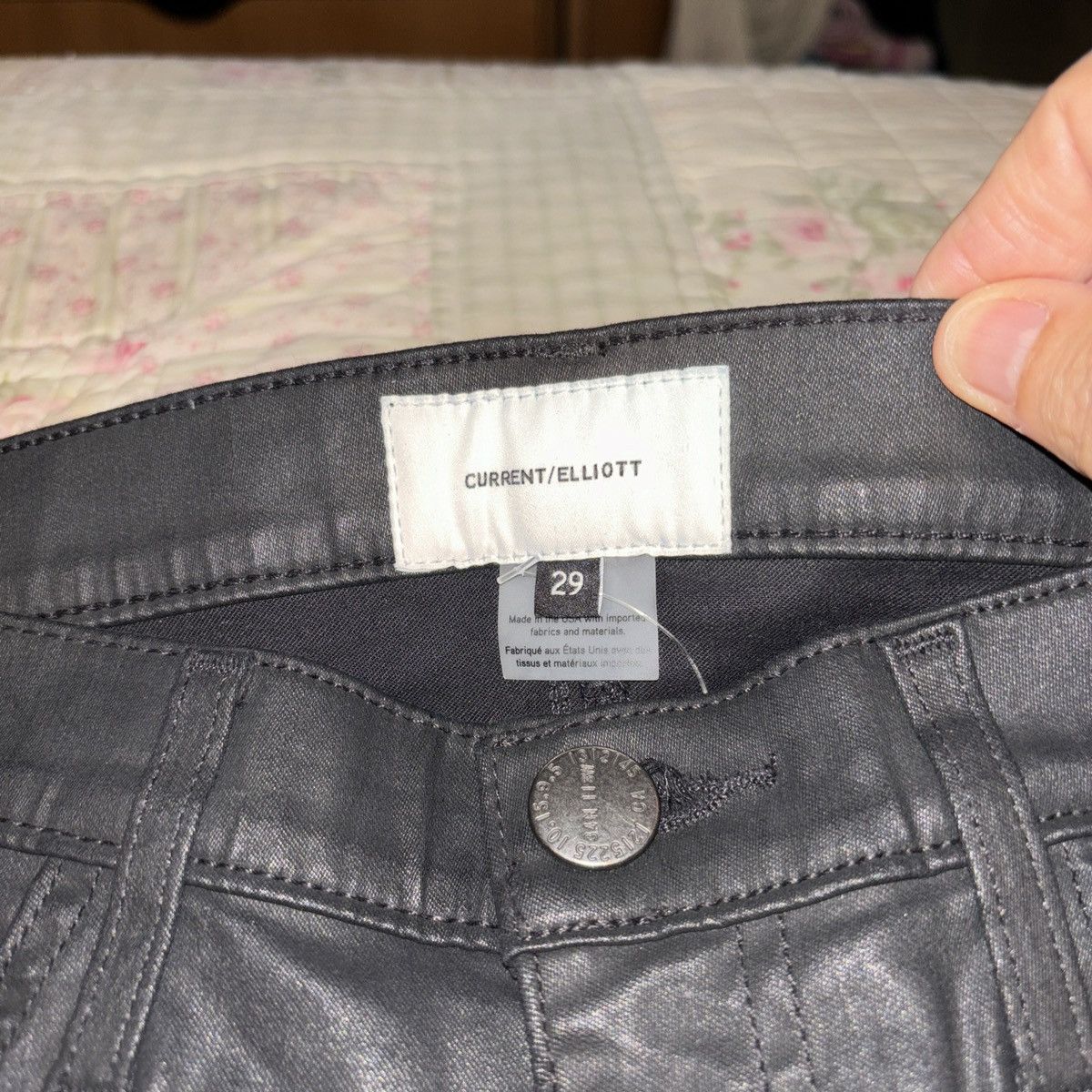 Current/Elliot Black coated jeans 29 Size 29" - 2 Thumbnail