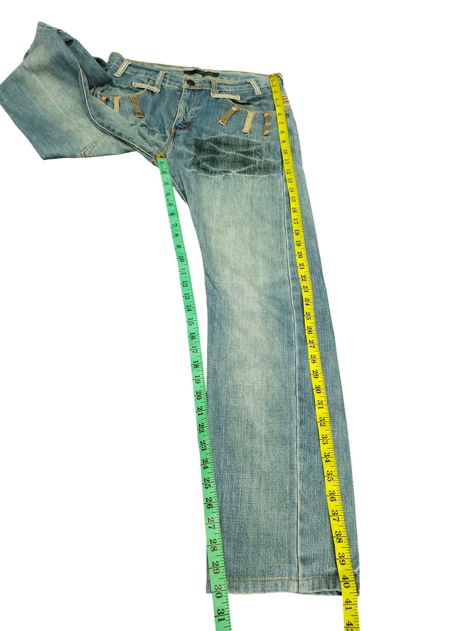Kapital Japanese Brand Dominate Double Waist Clawmark Denim Jeans Size US 30 / EU 46 - 16 Thumbnail