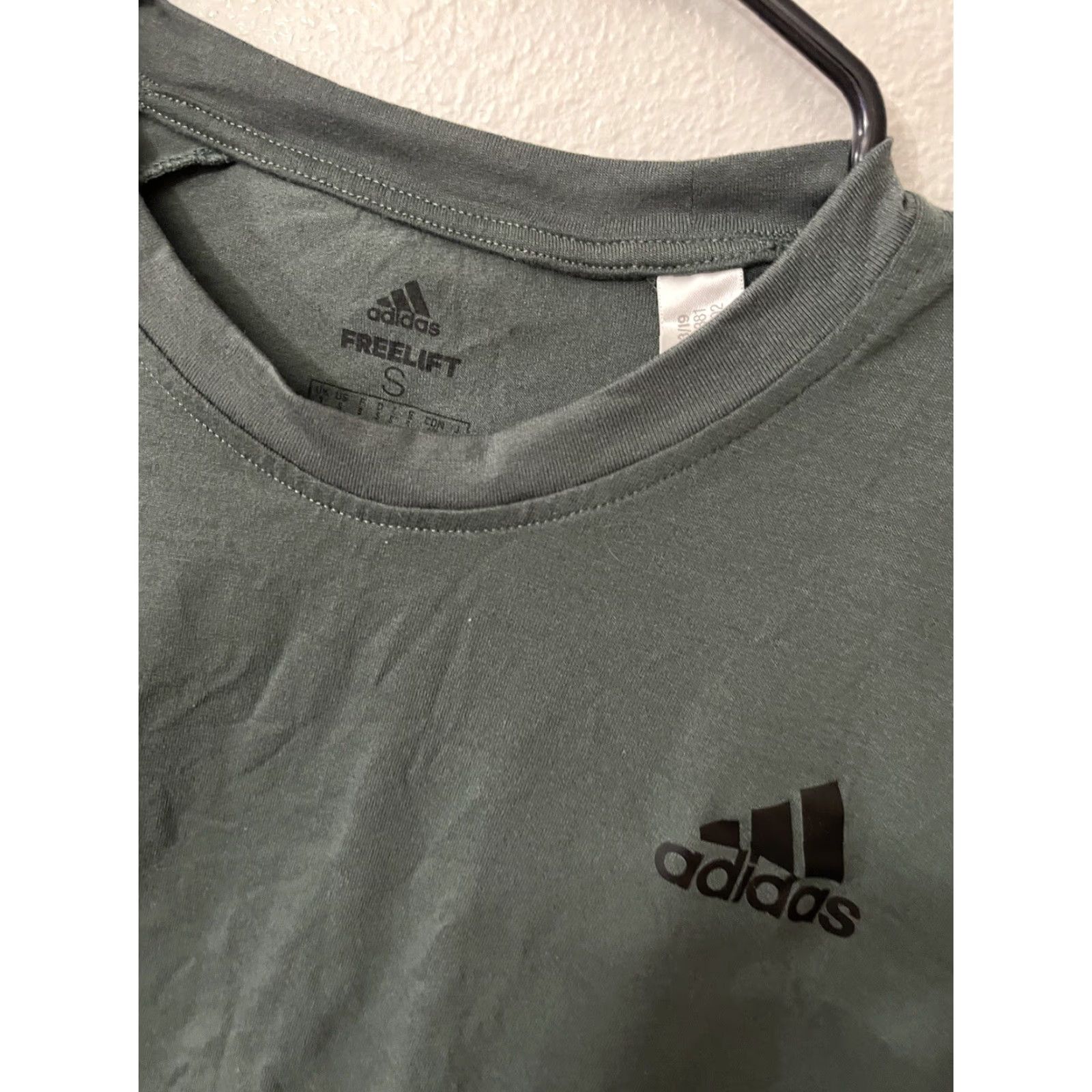 Adidas Adidas Tennis Freelift T Shirt Men's Size Small Gray Aero Primegreen Cottonless Shirt Size US S / EU 44-46 / 1 - 2 Thumbnail