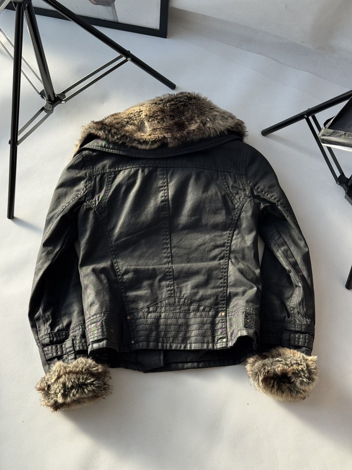 Japanese Brand Vintage Y2K Motorcycle Fur Collar Avantgarde Jacket Size US M / EU 48-50 / 2 - 5 Thumbnail