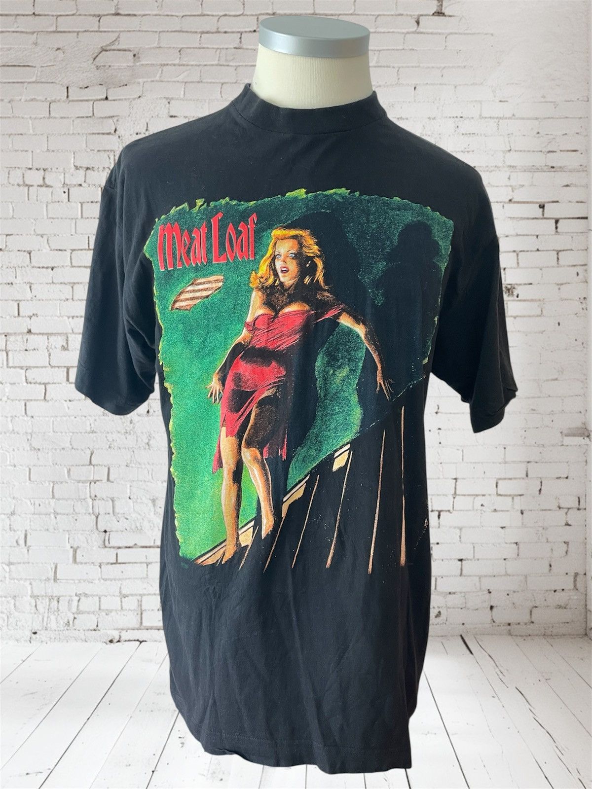 Vintage Vintage Meat Loaf Welcome To The Neighborhood Tour T-Shirt Size US XL / EU 56 / 4 - 1 Thumbnail