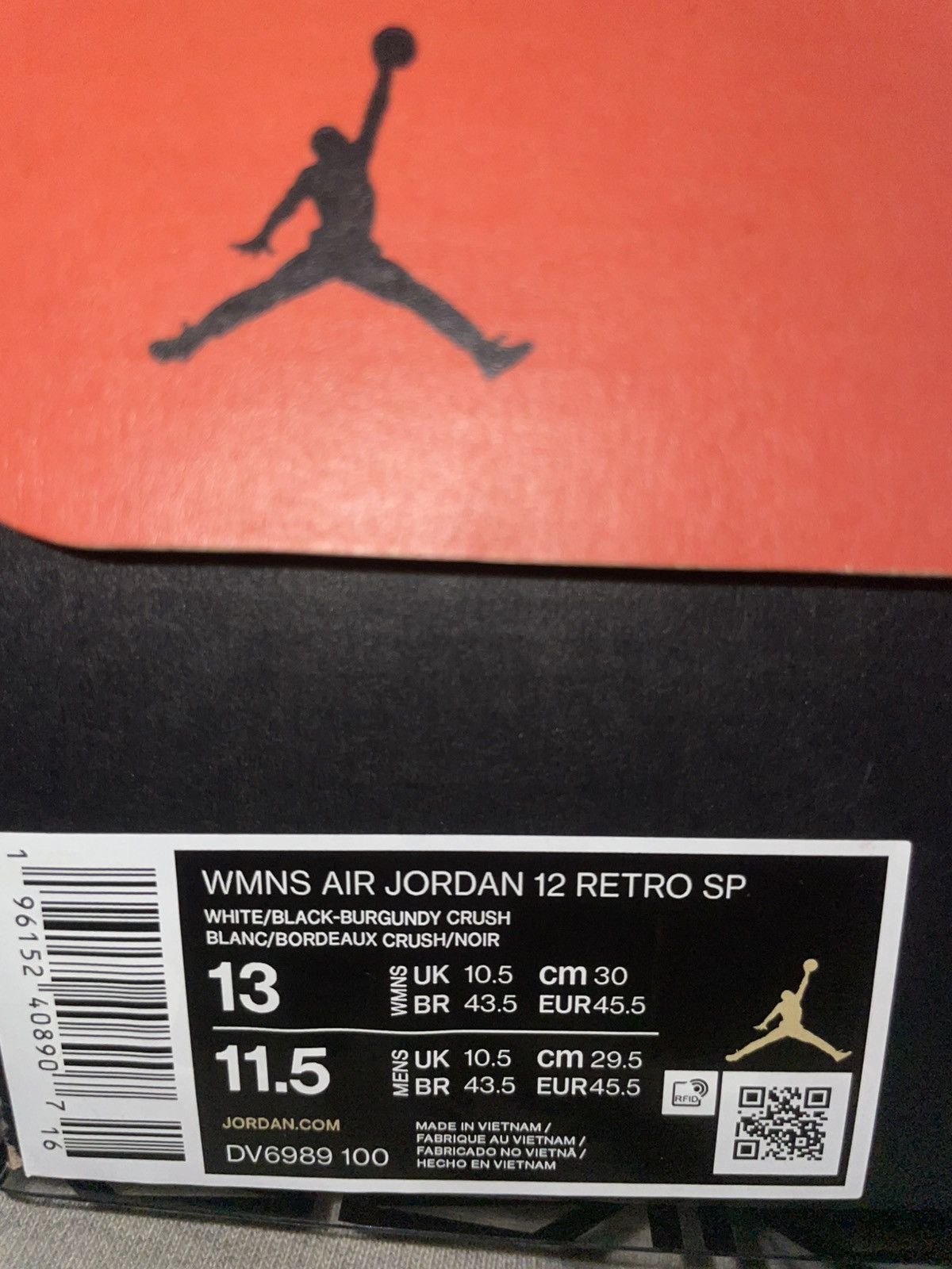 Jordan Brand Jordan 12 am ma maniere size 11.5 brand new Size US 11.5 / EU 44-45 - 12 Thumbnail