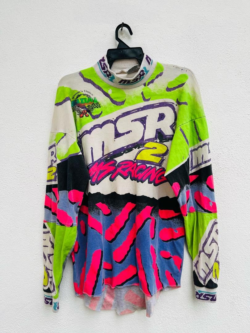 Vintage Vintage MSR Racing Motorcross Fashion Style Size US L / EU 52-54 / 3 - 1 Thumbnail