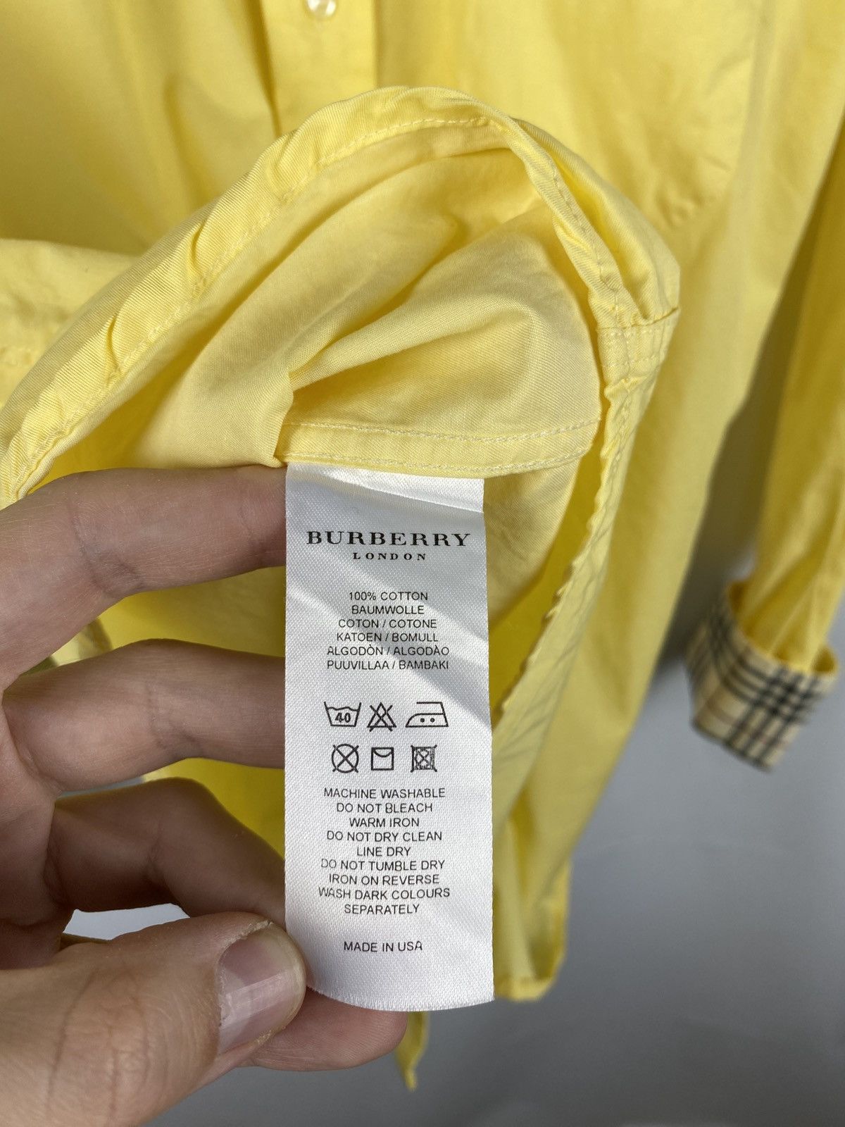 Burberry Burberry Vintage Shirt Button Up made in USA Men size L Size US L / EU 52-54 / 3 - 10 Thumbnail
