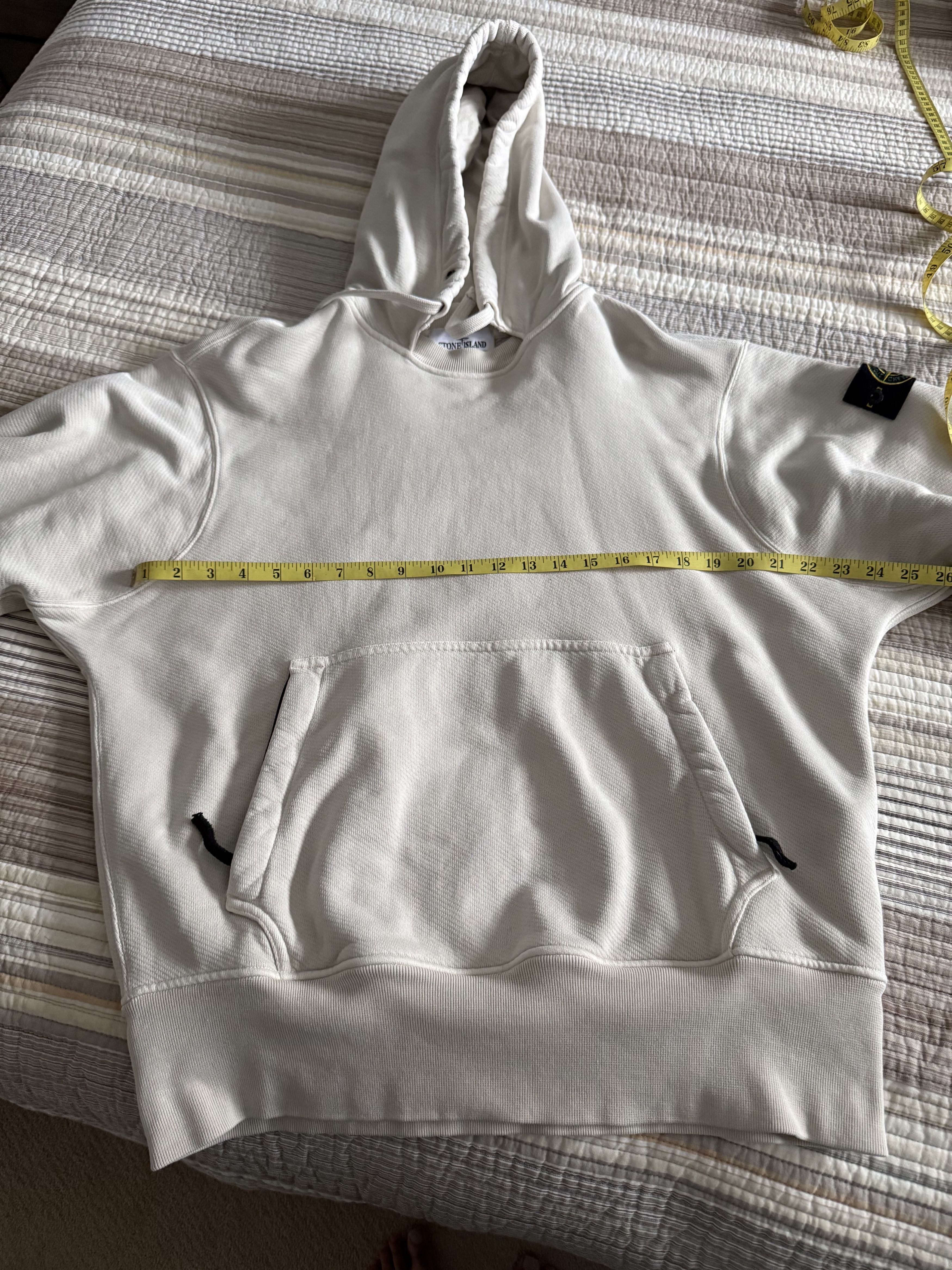 Stone Island Stone Island Off-White Garment-Dyed Hoodie Size US M / EU 48-50 / 2 - 13 Thumbnail