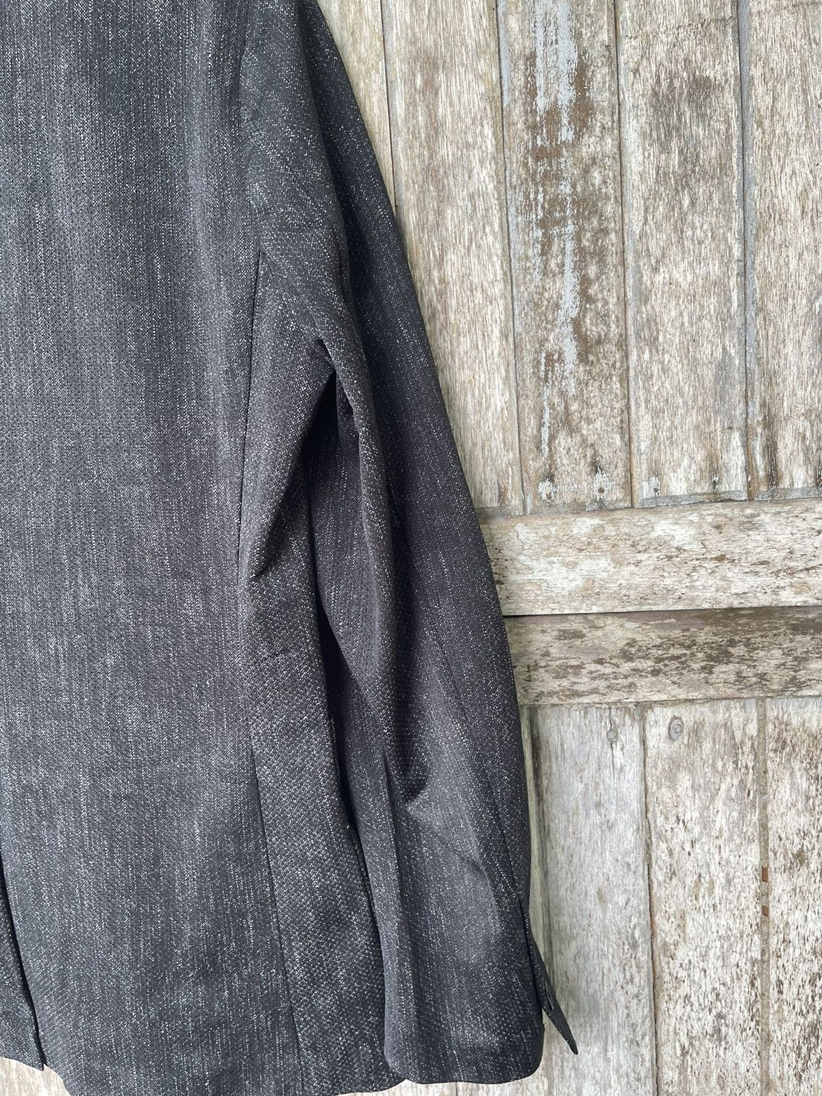 Designer Tête Homme Textured Black Blazer Jacket – Size L Size US M / EU 48-50 / 2 - 13 Thumbnail