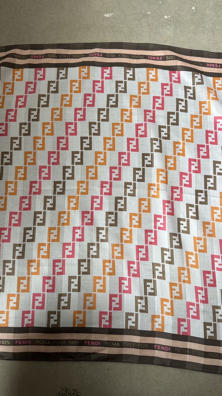 Fendi VINTAGE FENDI ROMA ITALY 1925 MINI SCARF Size ONE SIZE - 2 Thumbnail