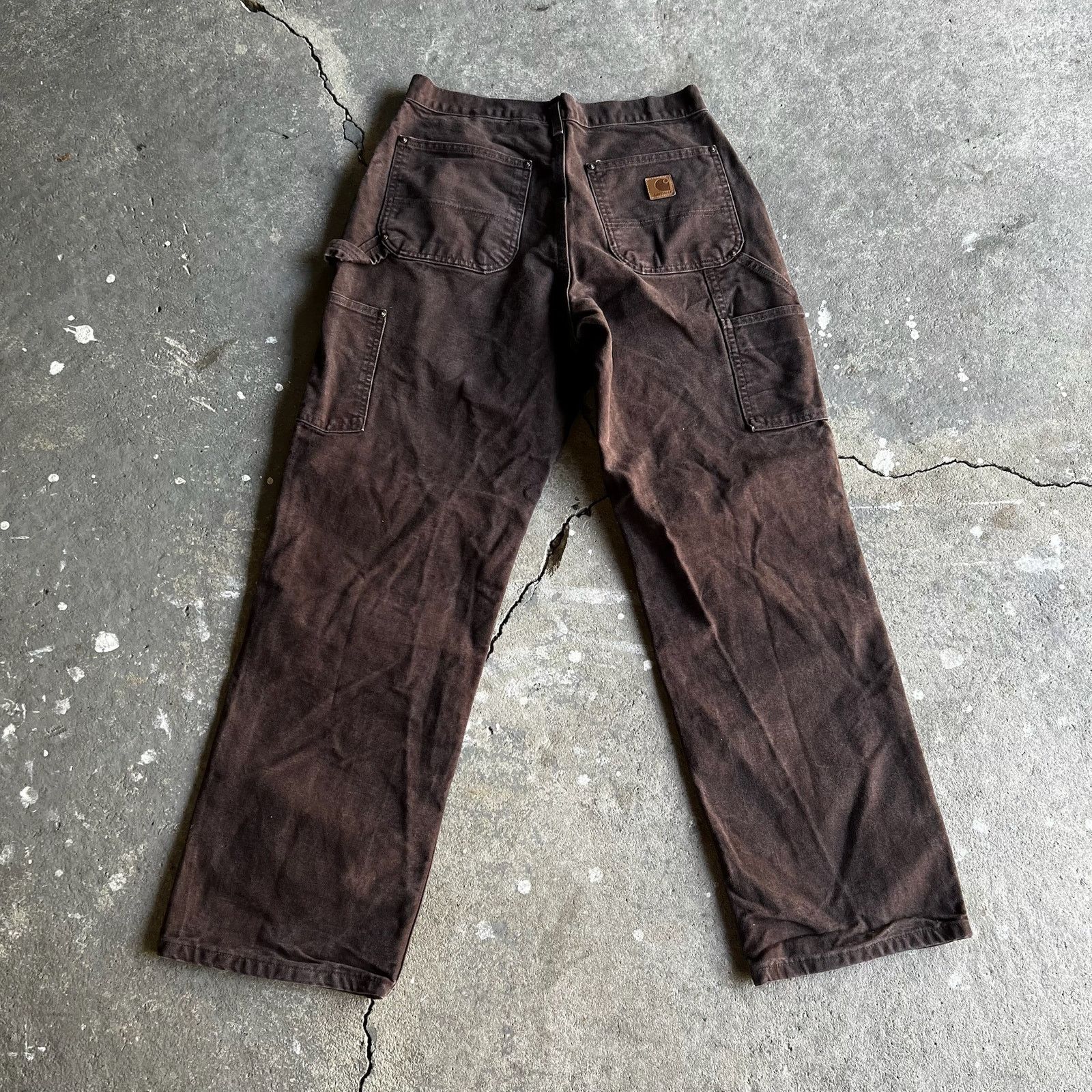 Carhartt × Vintage Carhartt brown double knee work wear carpenter pants Size US 30 / EU 46 - 4 Thumbnail
