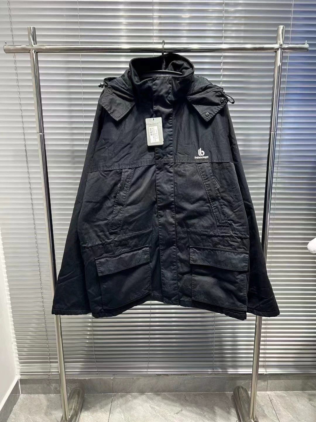 Balenciaga RARE Yeezy Gap Balenciaga Coated Cotton Parka