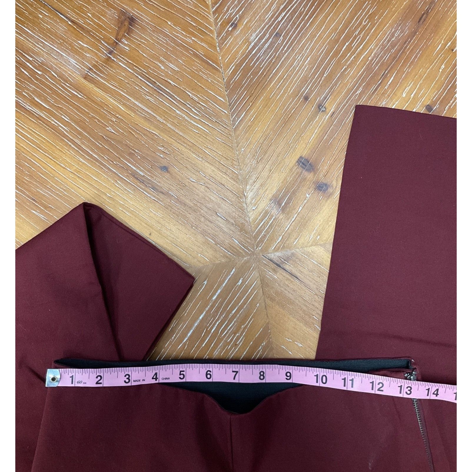 Other Womens High-Waisted Burgundy Skinny Ankle Pants Size 4 Size ONE SIZE - 10 Thumbnail