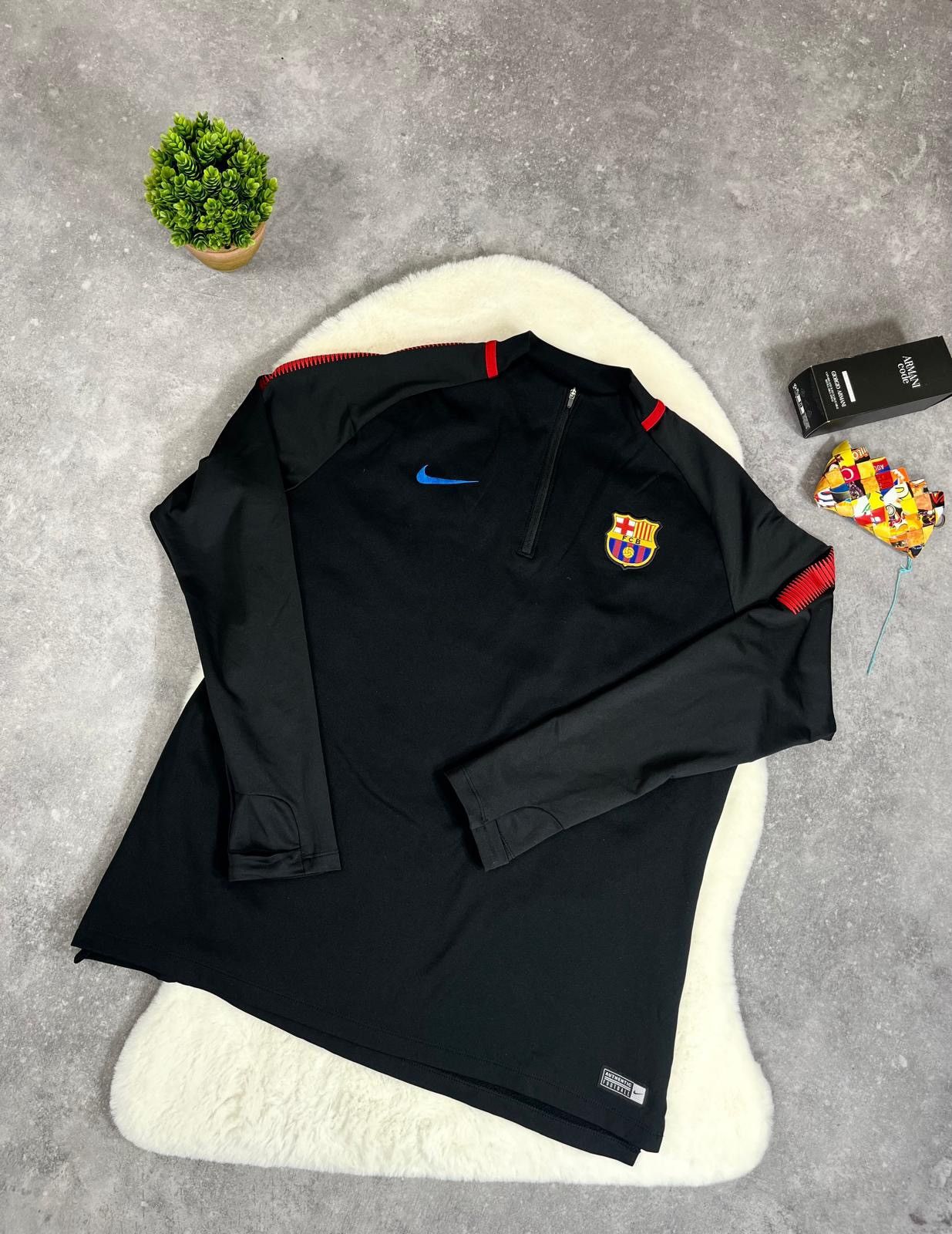 Nike Nike F.C. Barcelona Zip Sweatshirt Football Soccer Vintage Size US XL / EU 56 / 4 - 2 Thumbnail