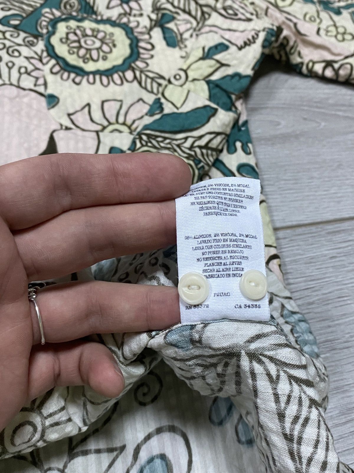 YMC YMC all over print Hawaii shirt buttons, flowers floral Size US XL / EU 56 / 4 - 6 Thumbnail