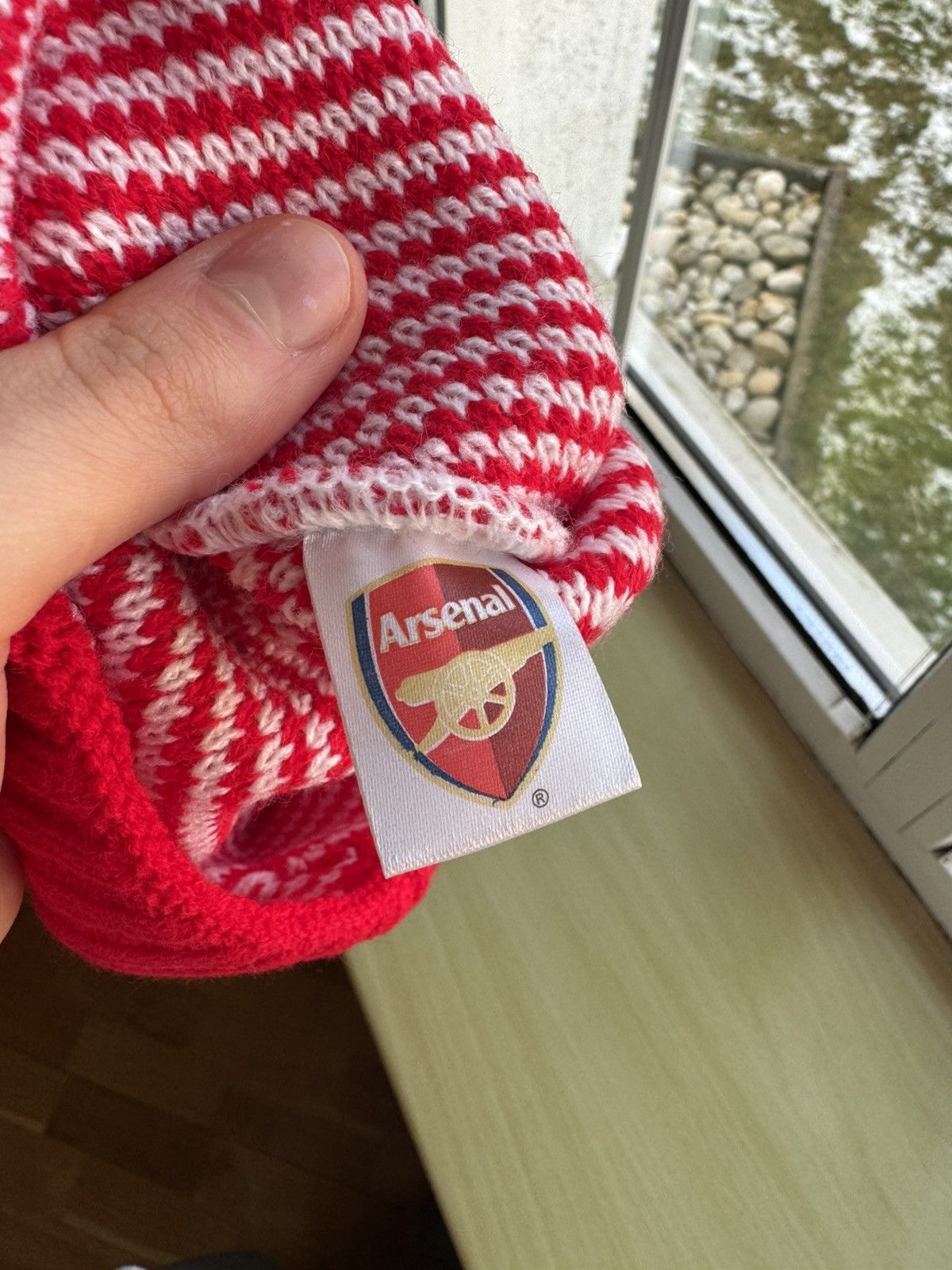 Vintage RARE ARSENAL FC OFFICIAL FOOTBALL WARM BEANIE HAT Size ONE SIZE - 5 Thumbnail