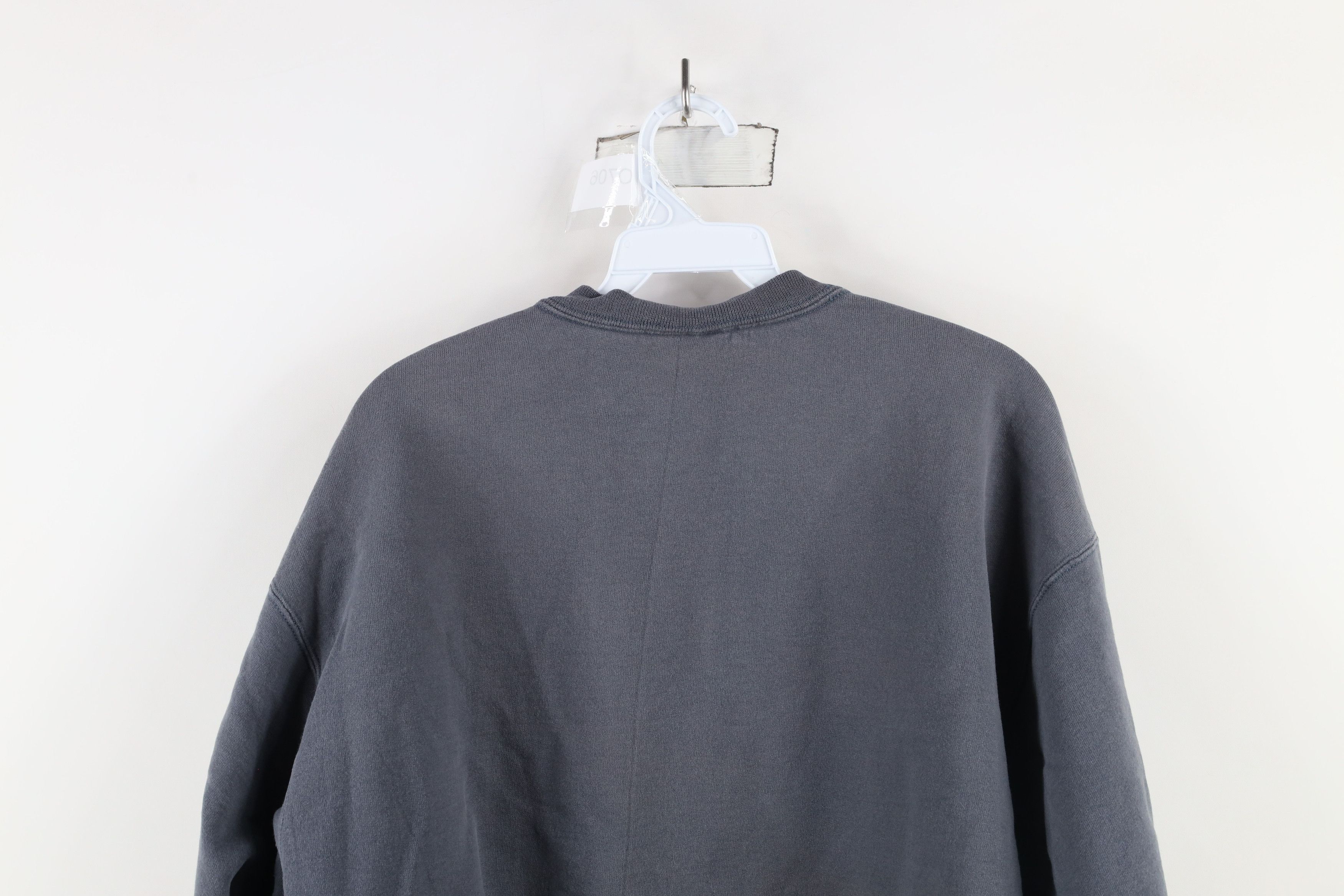 Champion × Vintage Vintage 90s Champion Crewneck Sweatshirt Steel Blue Size US L / EU 52-54 / 3 - 12 Thumbnail