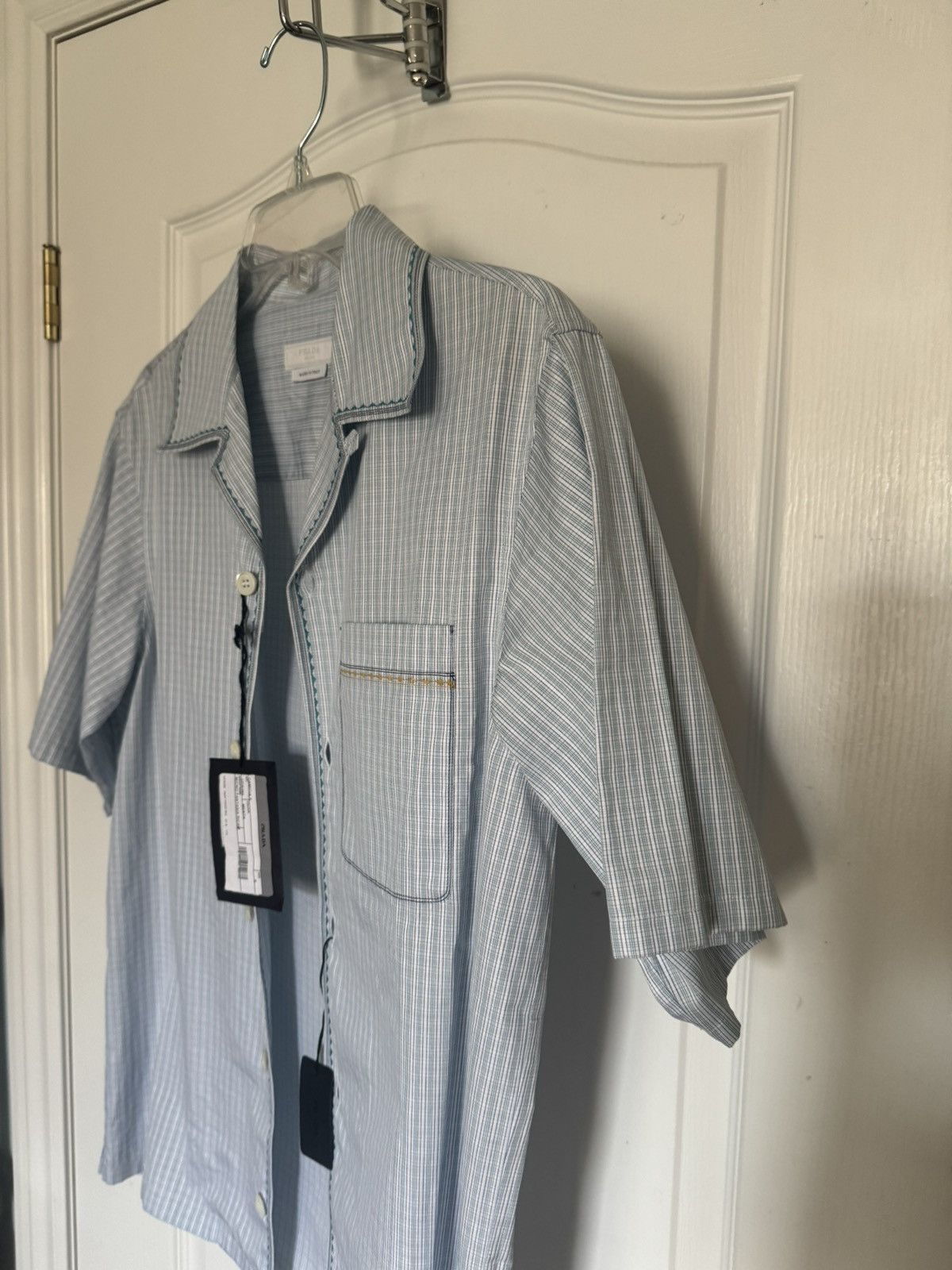 Prada Prada Short Sleeve Embroidered Bowling Shirt Size US S / EU 44-46 / 1 - 3 Thumbnail