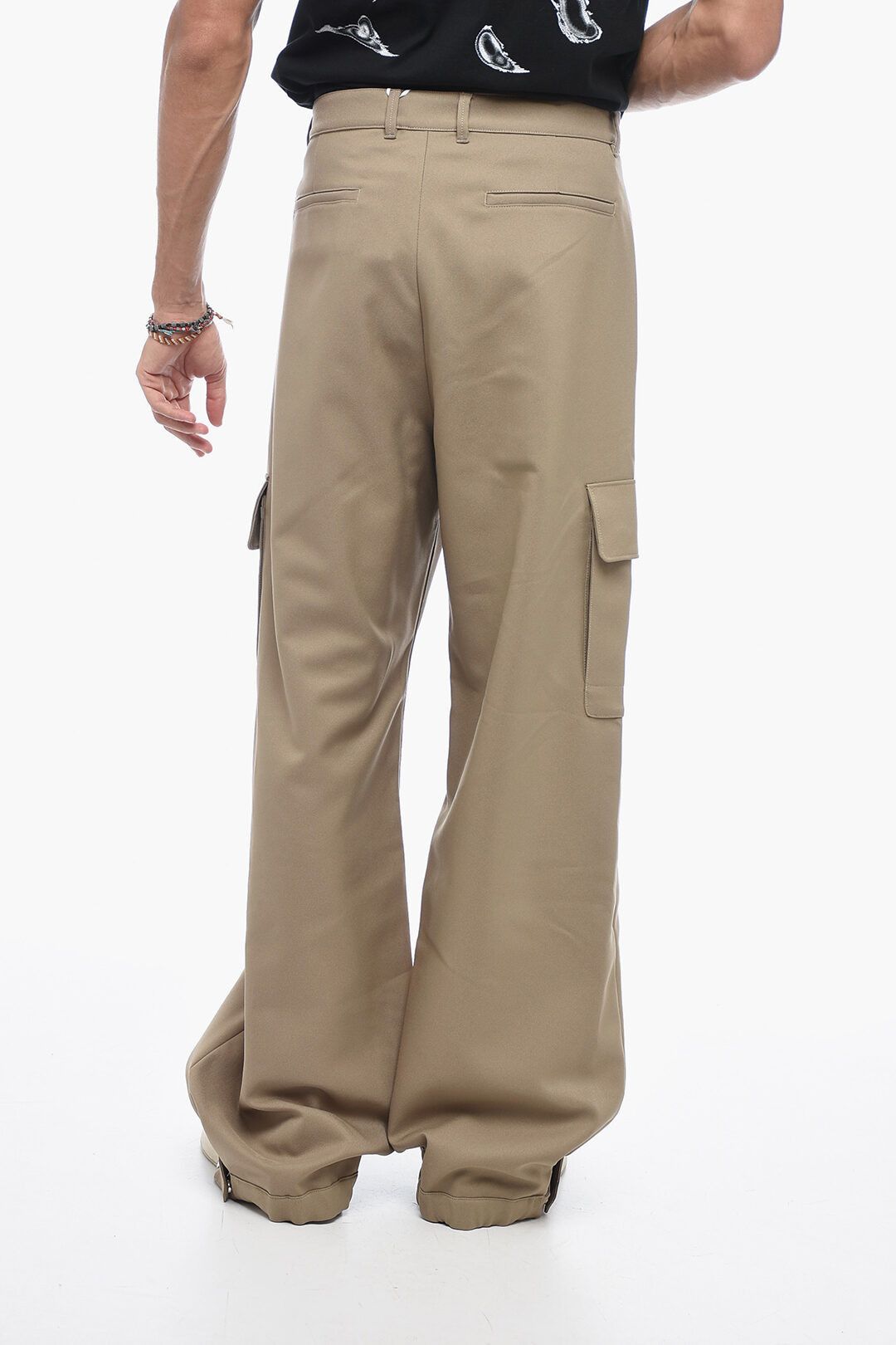 Off-White o1y0225 Logo Cargo Pant in Beige Size US 32 / EU 48 - 4 Thumbnail