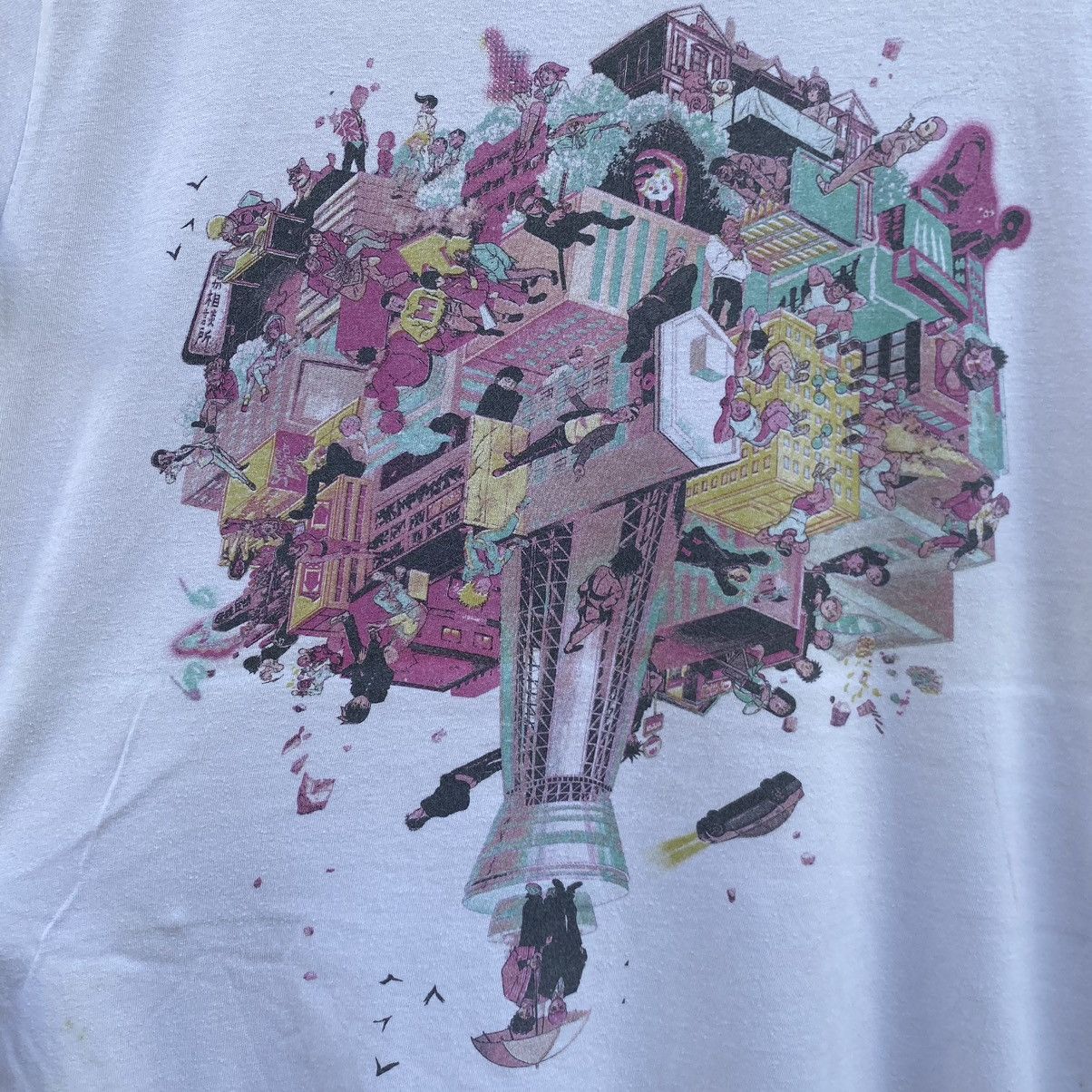Anime Thrashed Mob Psycho 100 Cyberpunk Anime ERD GRUNGE TEE Size US M / EU 48-50 / 2 - 3 Thumbnail