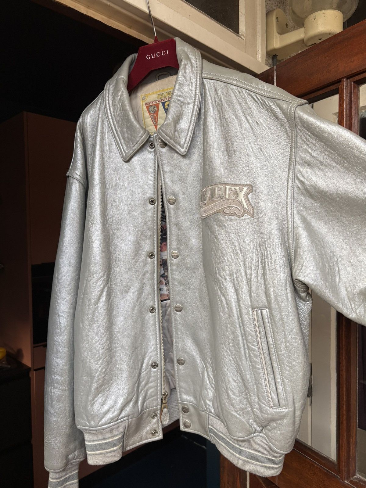 Avirex Avirex leather jacket x vintage varsity x rare USA Size US XXL / EU 58 / 5 - 22 Thumbnail