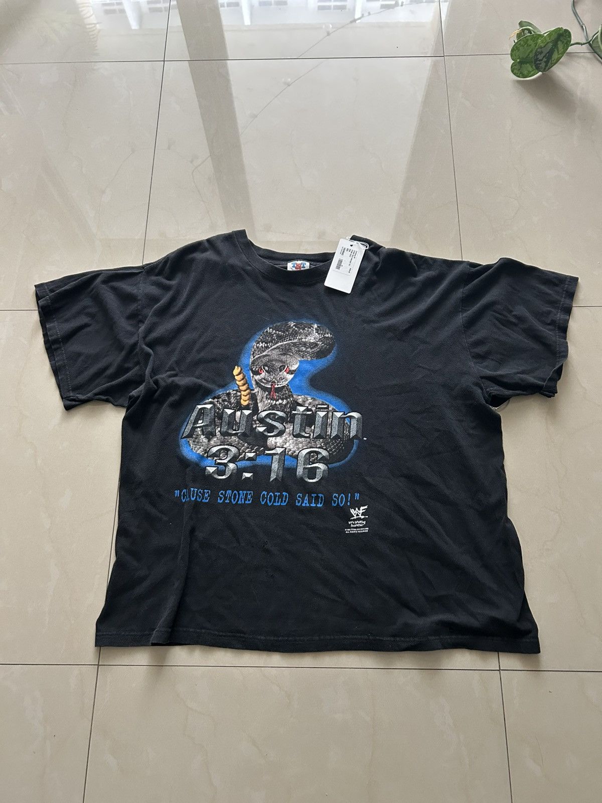 Vintage 1998 Stone Cold Said So Snake Tee Size US XXL / EU 58 / 5 - 1 Thumbnail