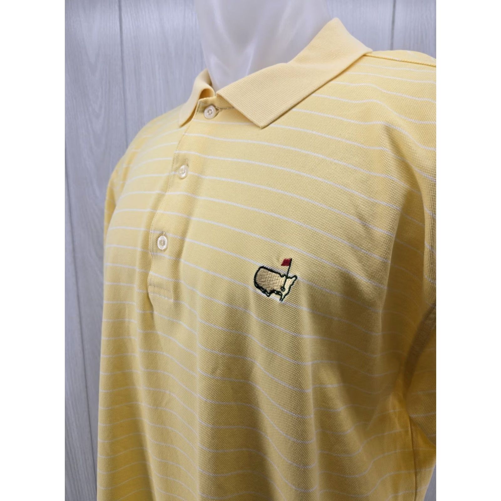 Vintage VINTAGE Masters Collection Polo Shirt Mens XL Striped 100% Cotton Yellow Shirt Polo Mens XL Striped 100% Cotton Masters Collection Size US XL / EU 56 / 4 - 5 Thumbnail