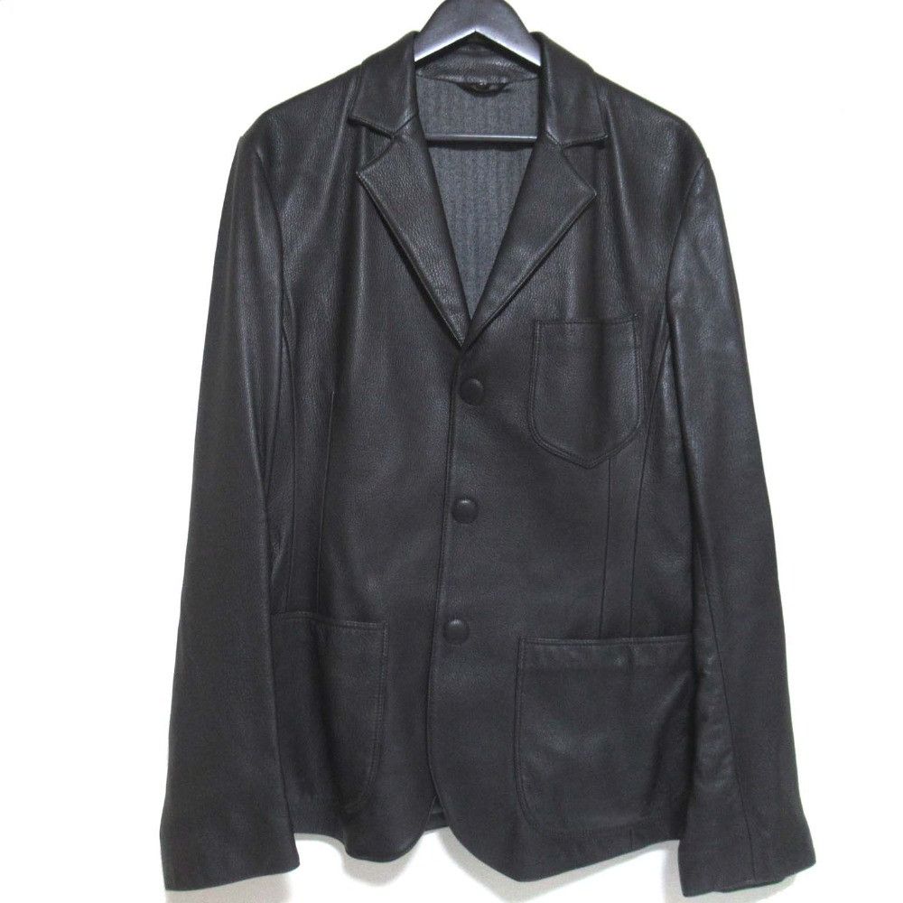 Giorgio Armani Giorgio Armani Giorgio Armani Deerskin Tailored Jacket Leather Outerwear DUTY FREE for USA Size ONE SIZE - 1 Thumbnail