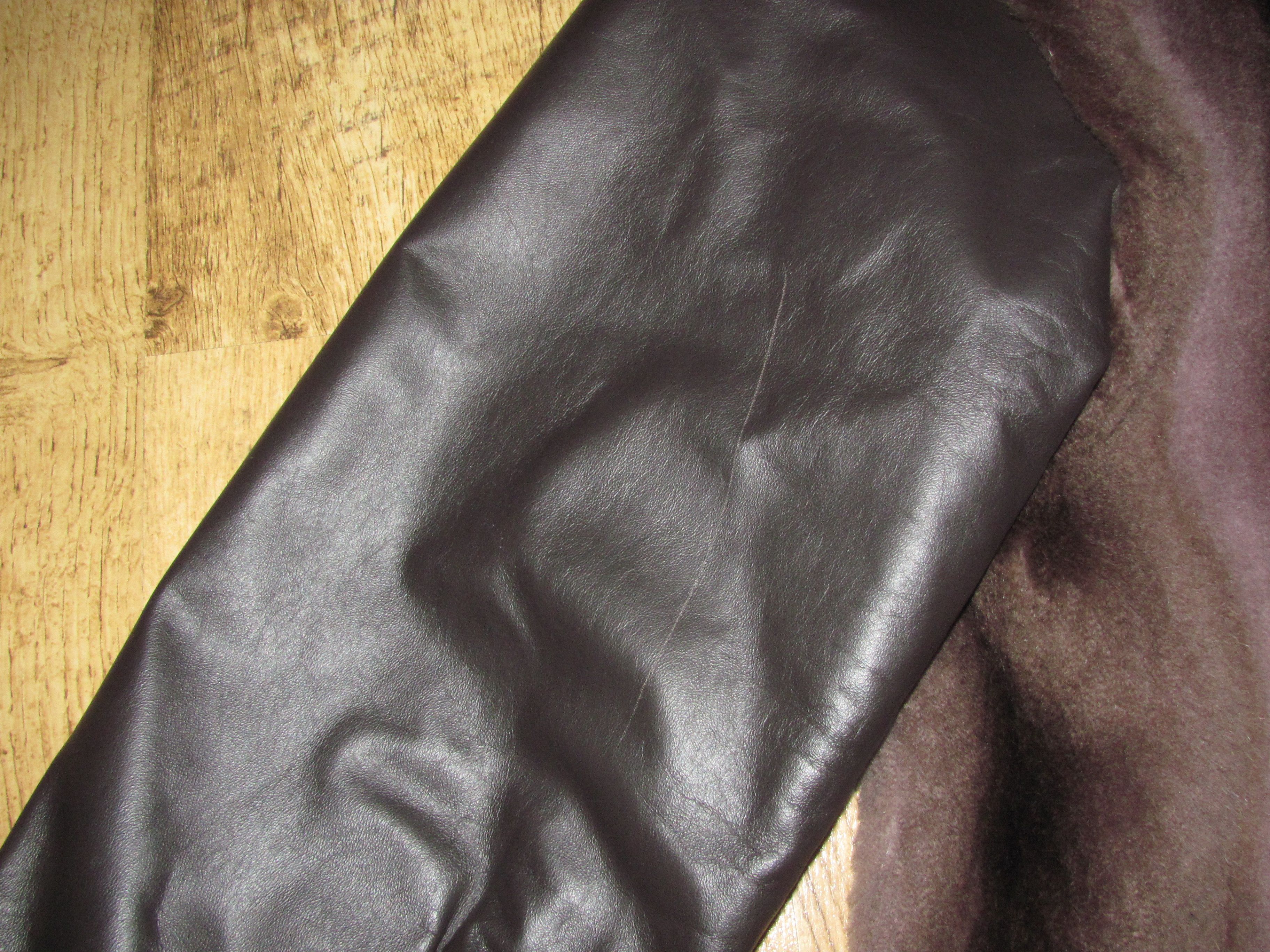 Vintage VINTAGE HOODED FUR COAT WITH LEATHER SLEEVES Size US M / EU 48-50 / 2 - 14 Thumbnail