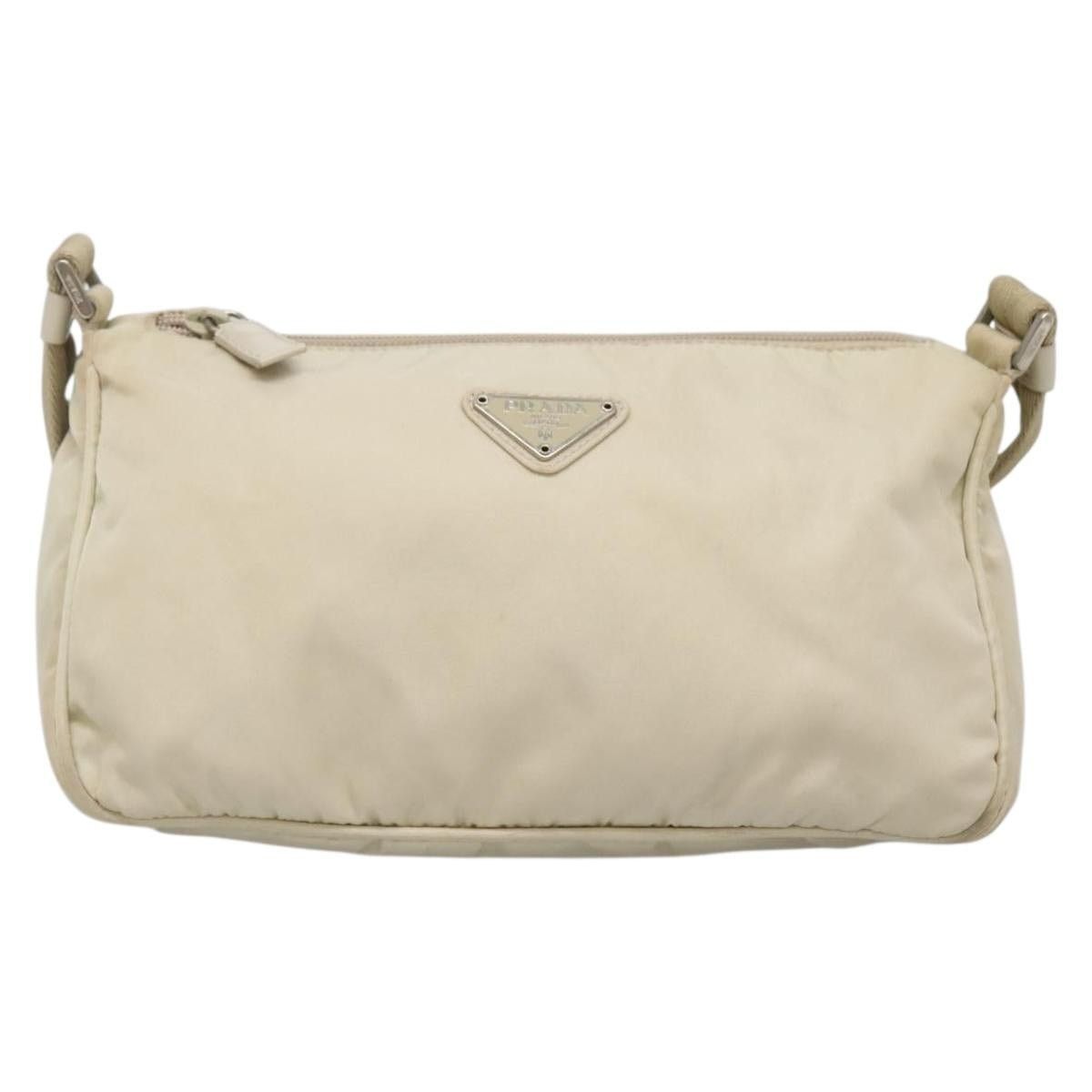 Prada PRADA Shoulder Bag Nylon Beige Silver Size ONE SIZE - 2 Thumbnail