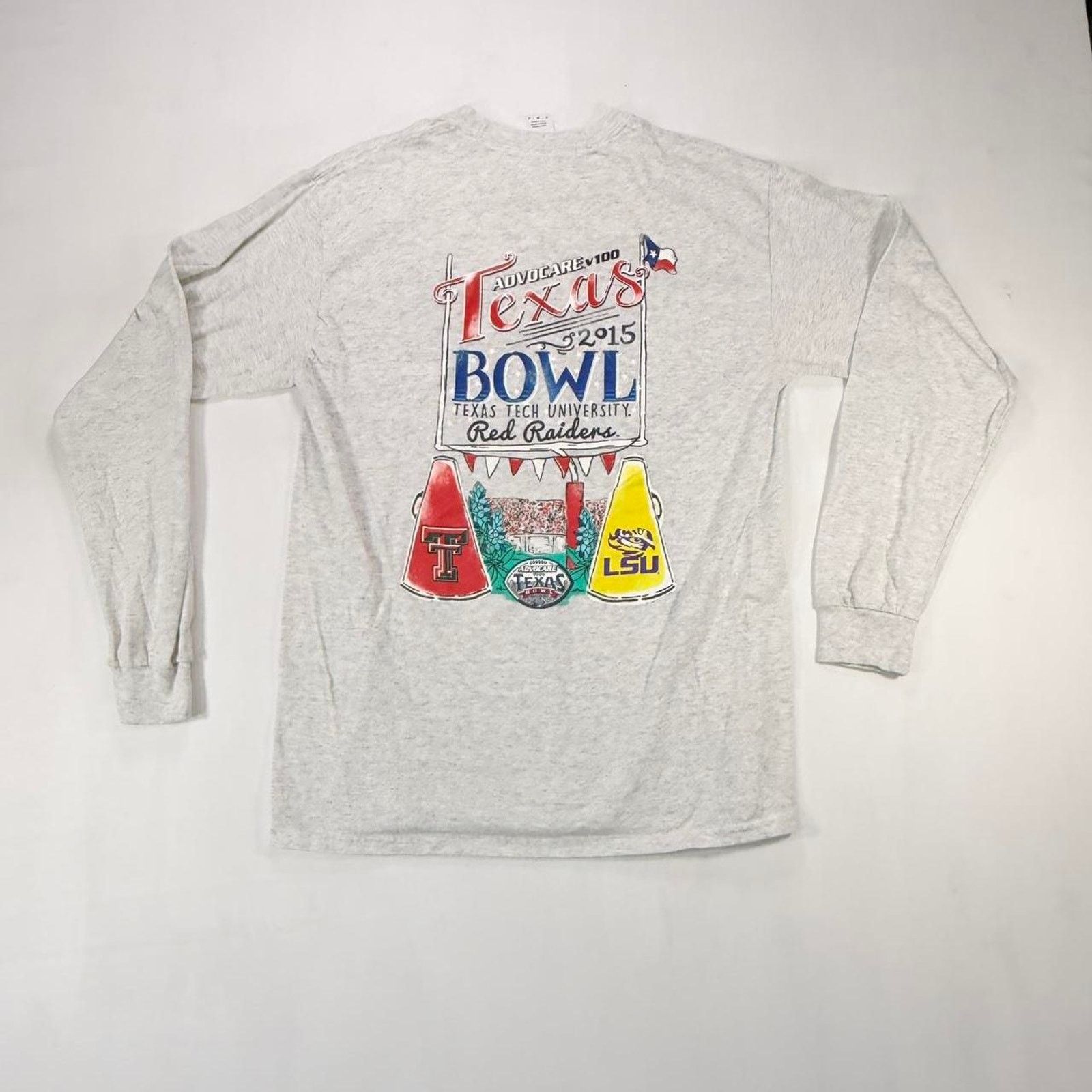 Gildan Texas Bowl 2015 long sleeve shirt football w/ Cool Graphic Size US M / EU 48-50 / 2 - 1 Thumbnail