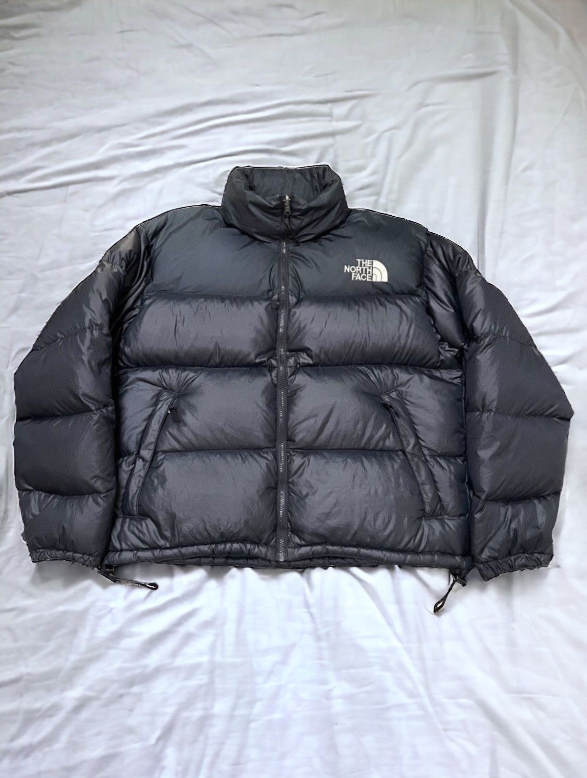 Vintage 1990s The North Face 550 Boys 2024 Size Black Puffer Jacket / Goose Down Fill / Winter / Streetwear / North Face Nuptse