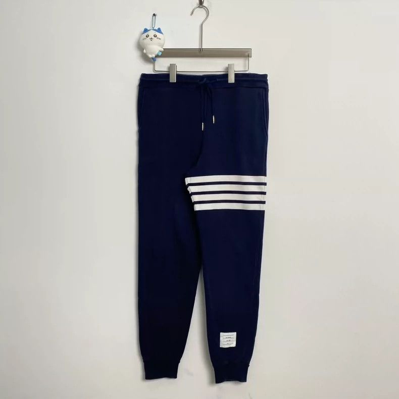 Thom Browne Navy Stripe Sweatpants by Thom Browne-dmc Size US 26 / EU 42 - 1 Thumbnail