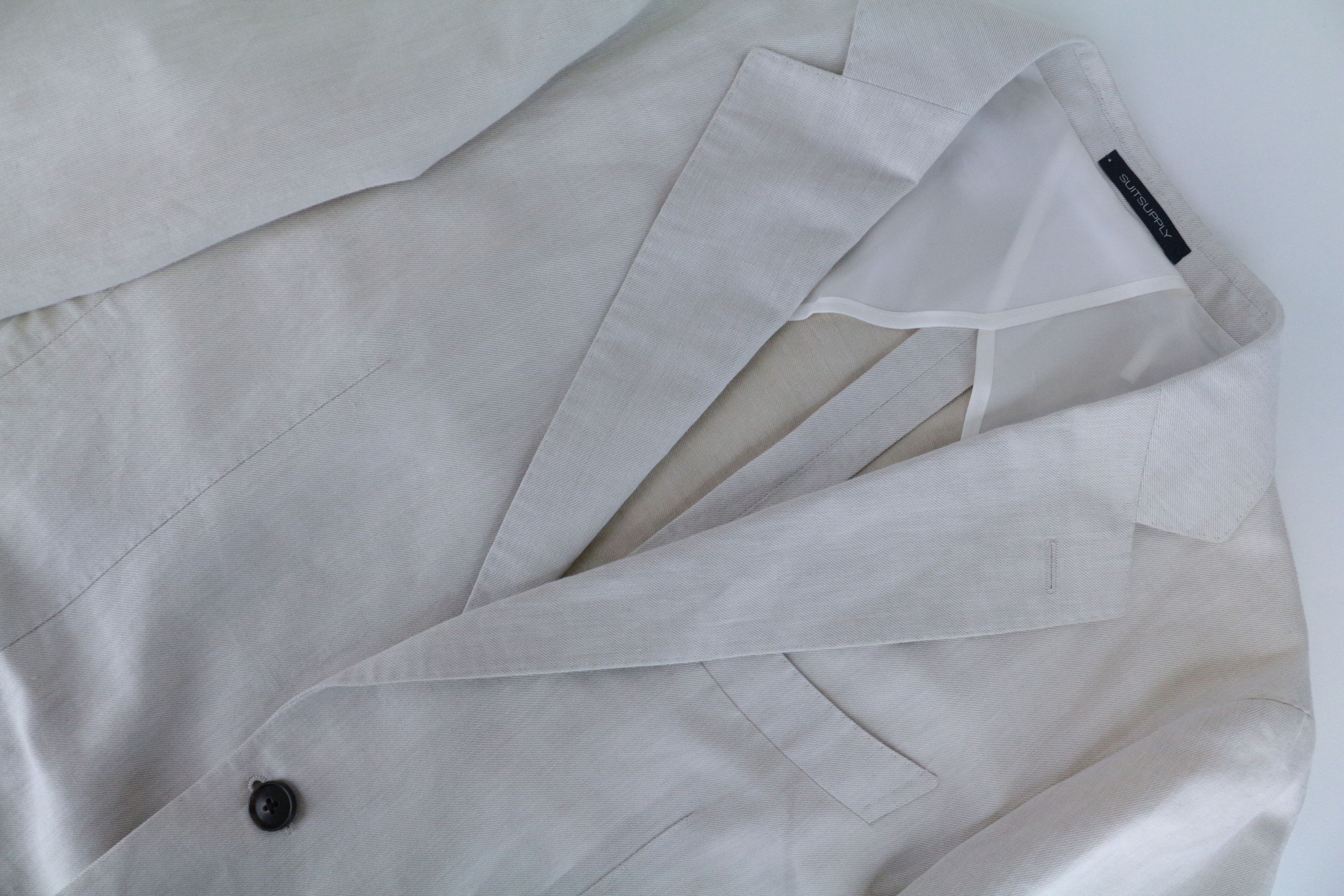 Suitsupply LA SPALLA UK38L Beige Linen Cotton Suit 67232 Size 38L - 11 Thumbnail