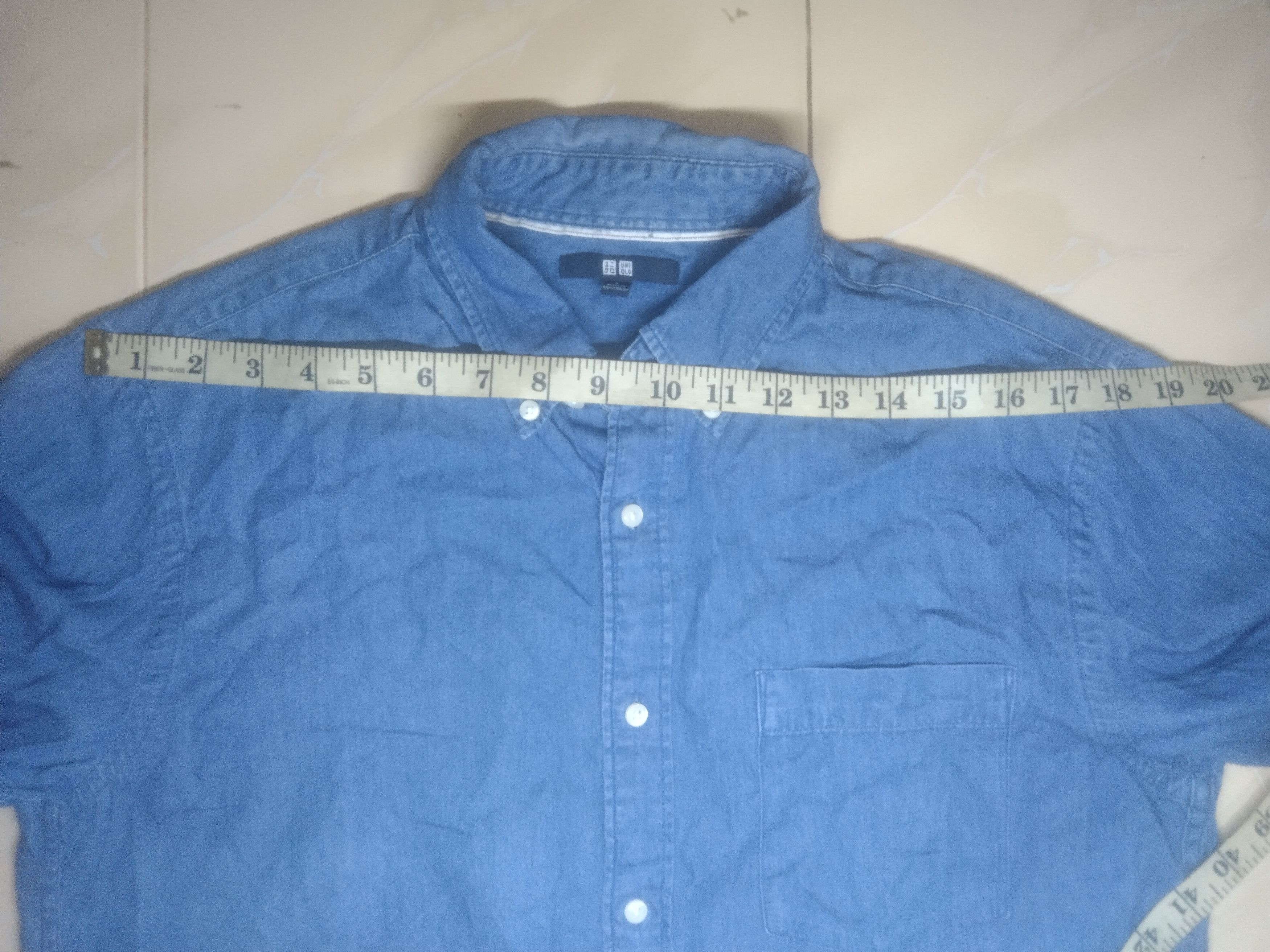 Japanese Brand × Self Edge × Uniqlo Uniqlo long sleeve denim shirt Size US L / EU 52-54 / 3 - 7 Thumbnail
