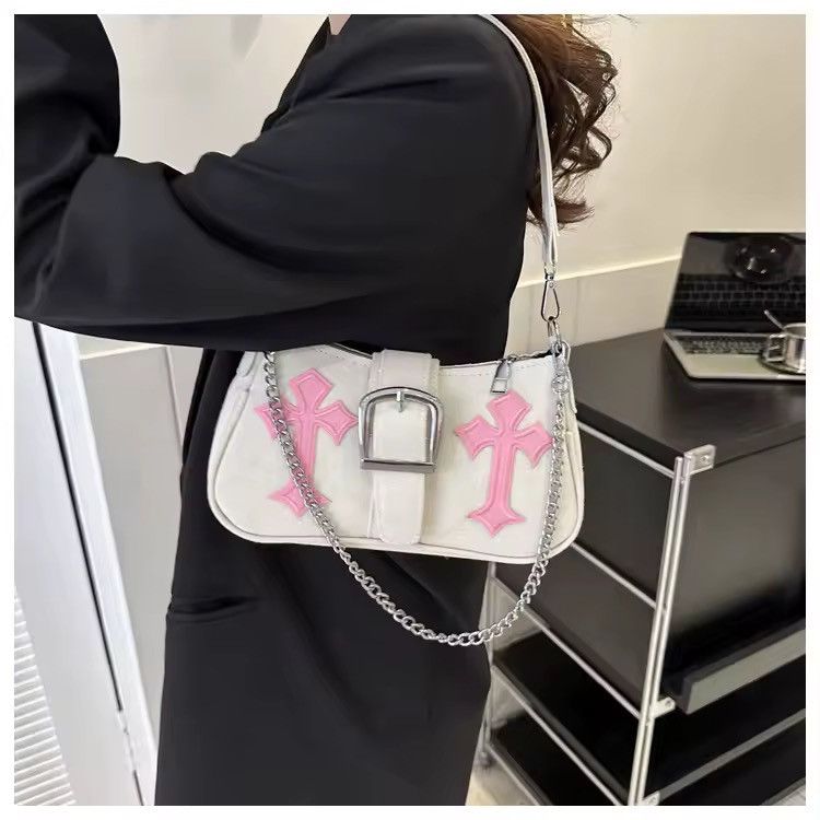 Other Y2K Embroidered Lock Shoulder Bag – Crossbody Size ONE SIZE - 1 Thumbnail