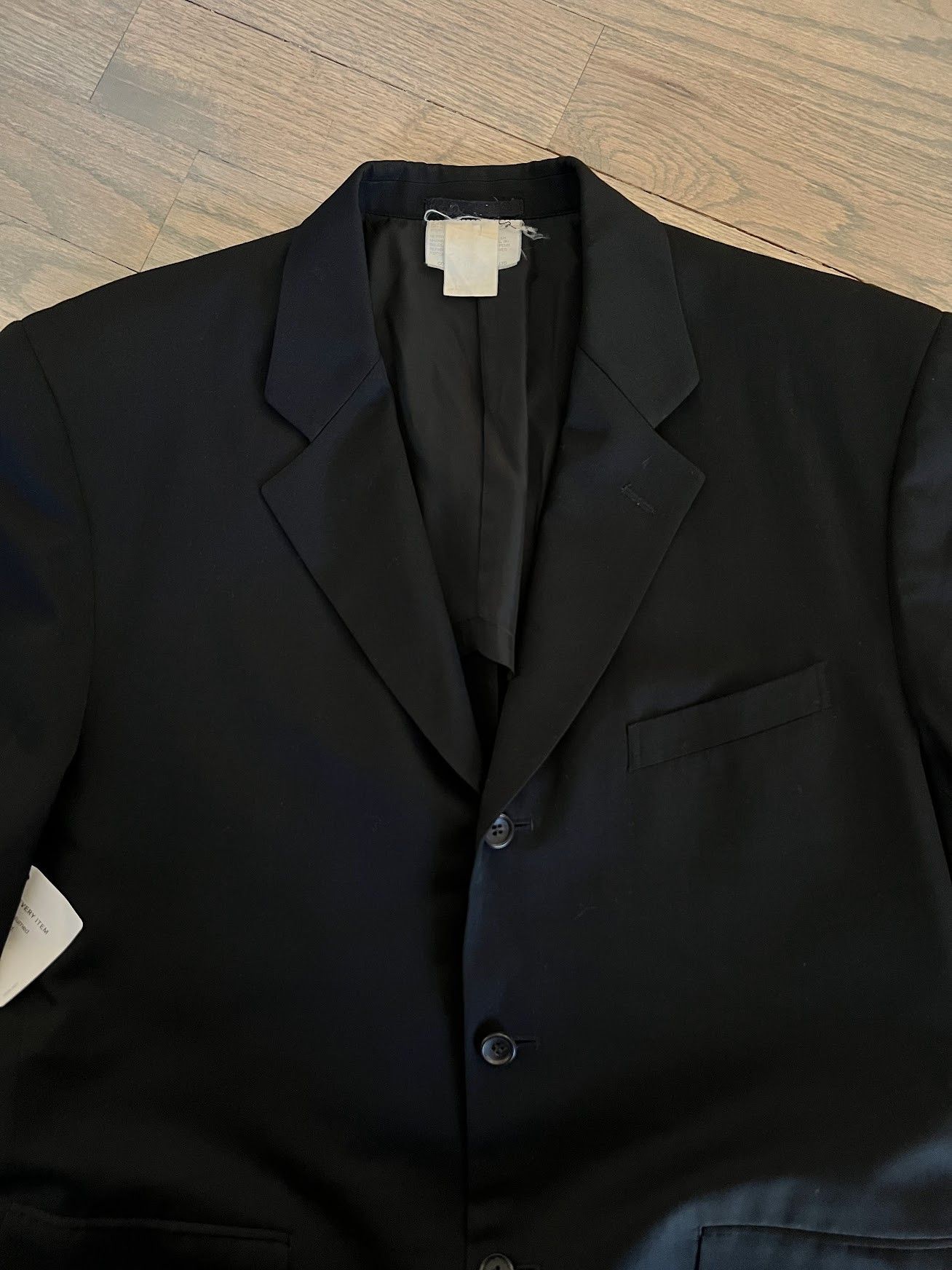 Comme des Garcons Homme Plus Comme des Garcons Homme Plus Black Suit Size 48R - 2 Thumbnail