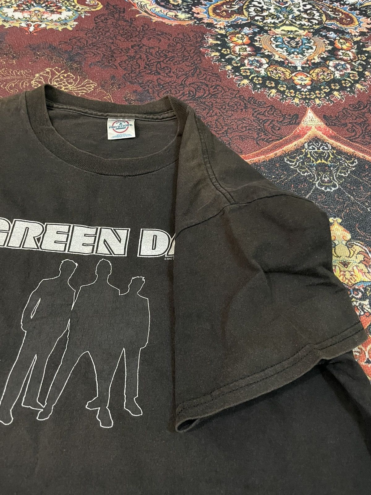 Band Tees Vintage Y2k Green Day Tour 2002 Size US L / EU 52-54 / 3 - 4 Thumbnail