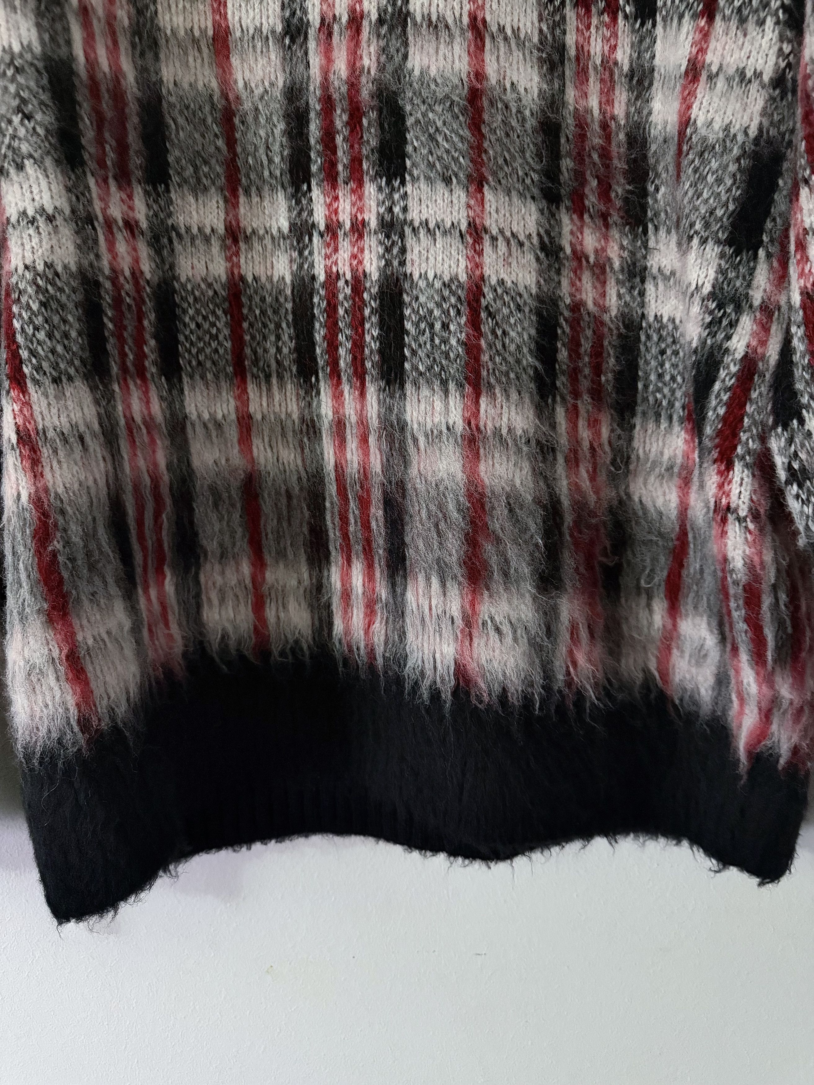 Helmut Lang Chunky Plaid Turtleneck Sweater Size US M / EU 48-50 / 2 - 7 Thumbnail