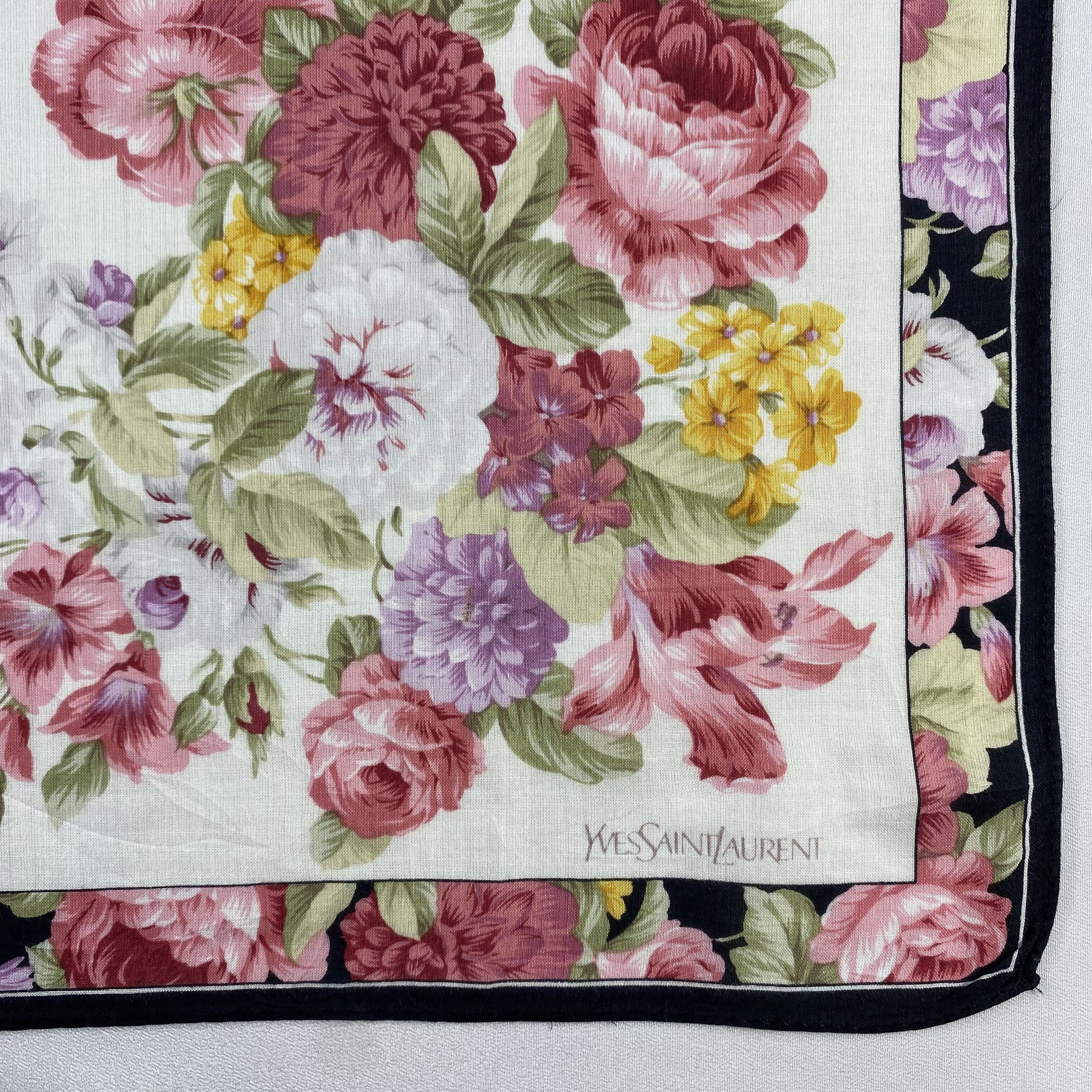 Vintage Yves Saint Laurent Handkerchief / Neckerchief-P1431 Size ONE SIZE - 3 Thumbnail