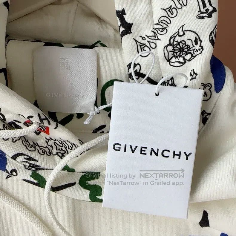 Givenchy Givenchy White Sweatshirt Size US L / EU 52-54 / 3 - 4 Thumbnail