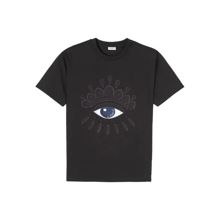 Kenzo KENZO Eye Embroidered Cotton T-Shirt for Men 0079 Size US M / EU 48-50 / 2 - 1 Thumbnail